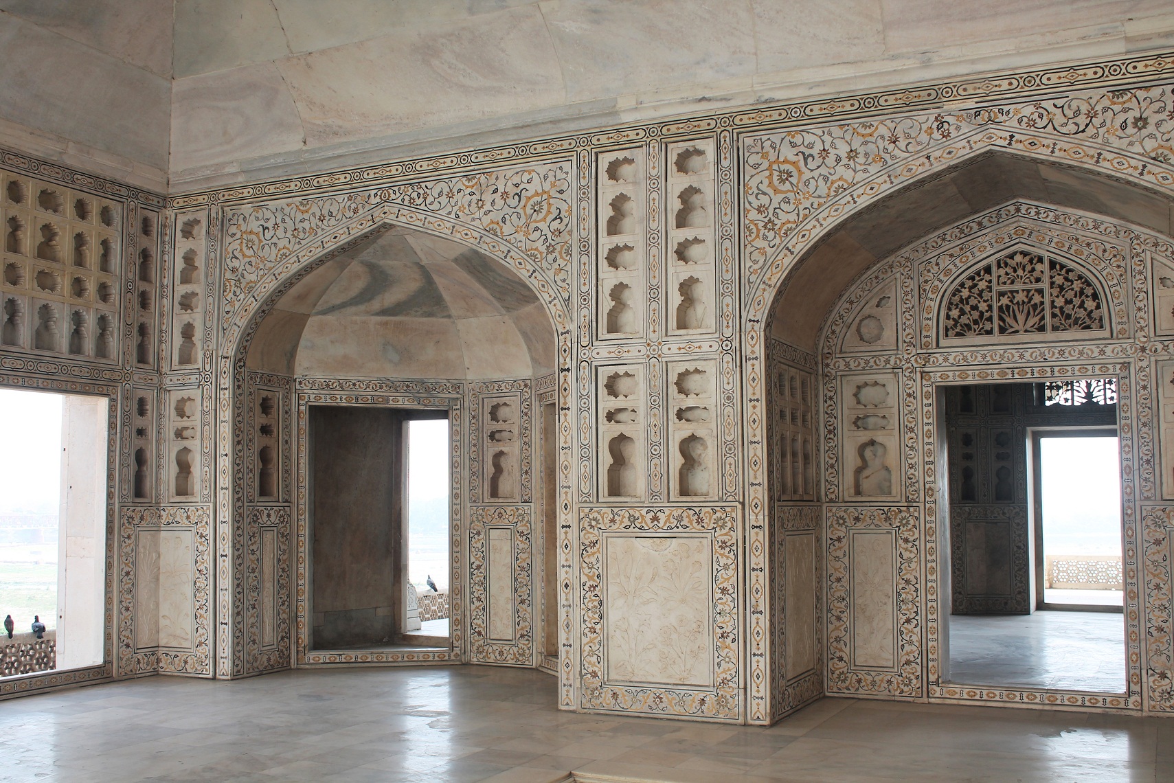 The chamber where Aurangzeb kept his father Shah Jahan captive in Agra Fort