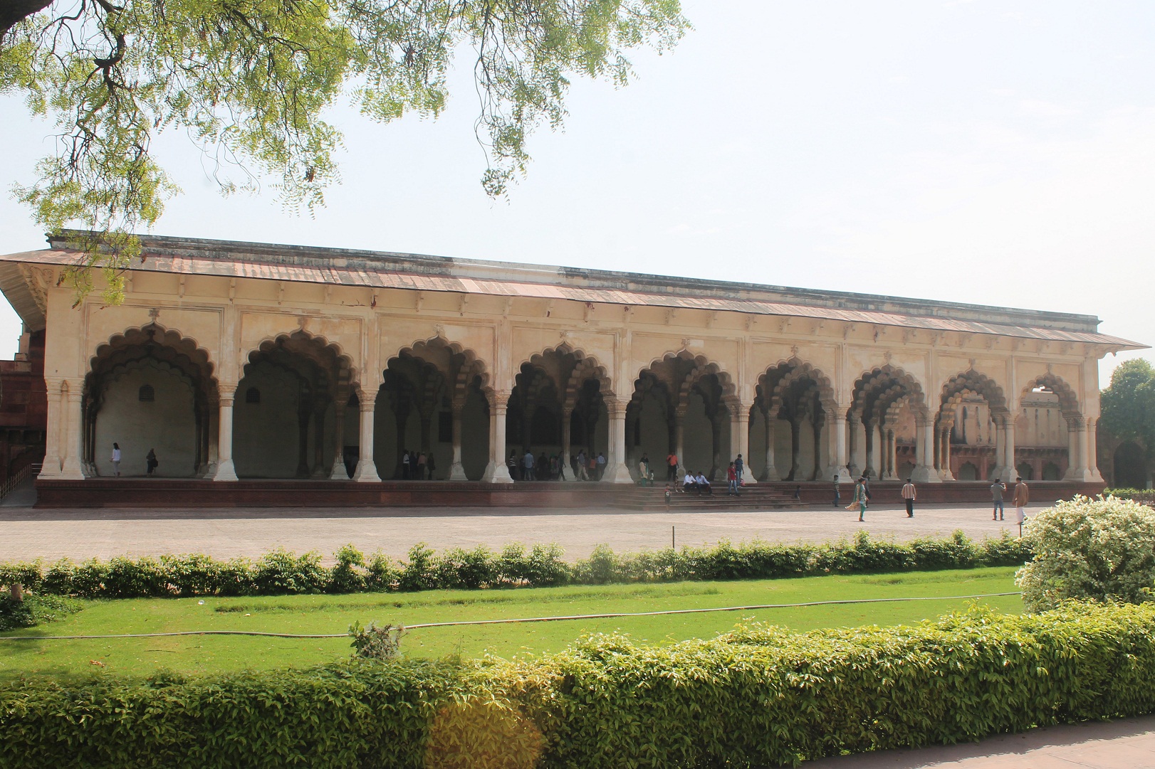 The Diwan e aam in Agra where the Emperor would address his subjects
