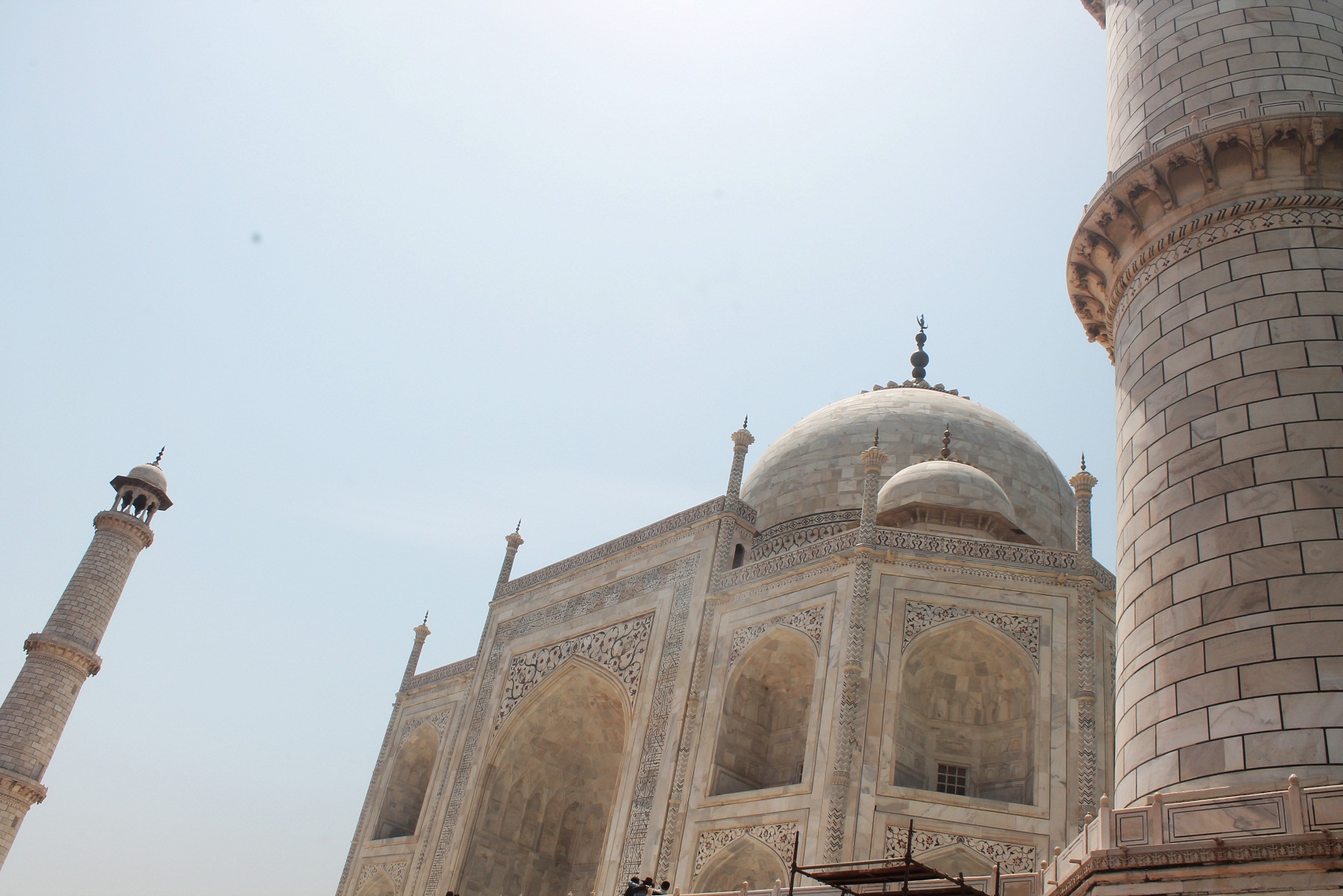 A close up view of Taj Mahal