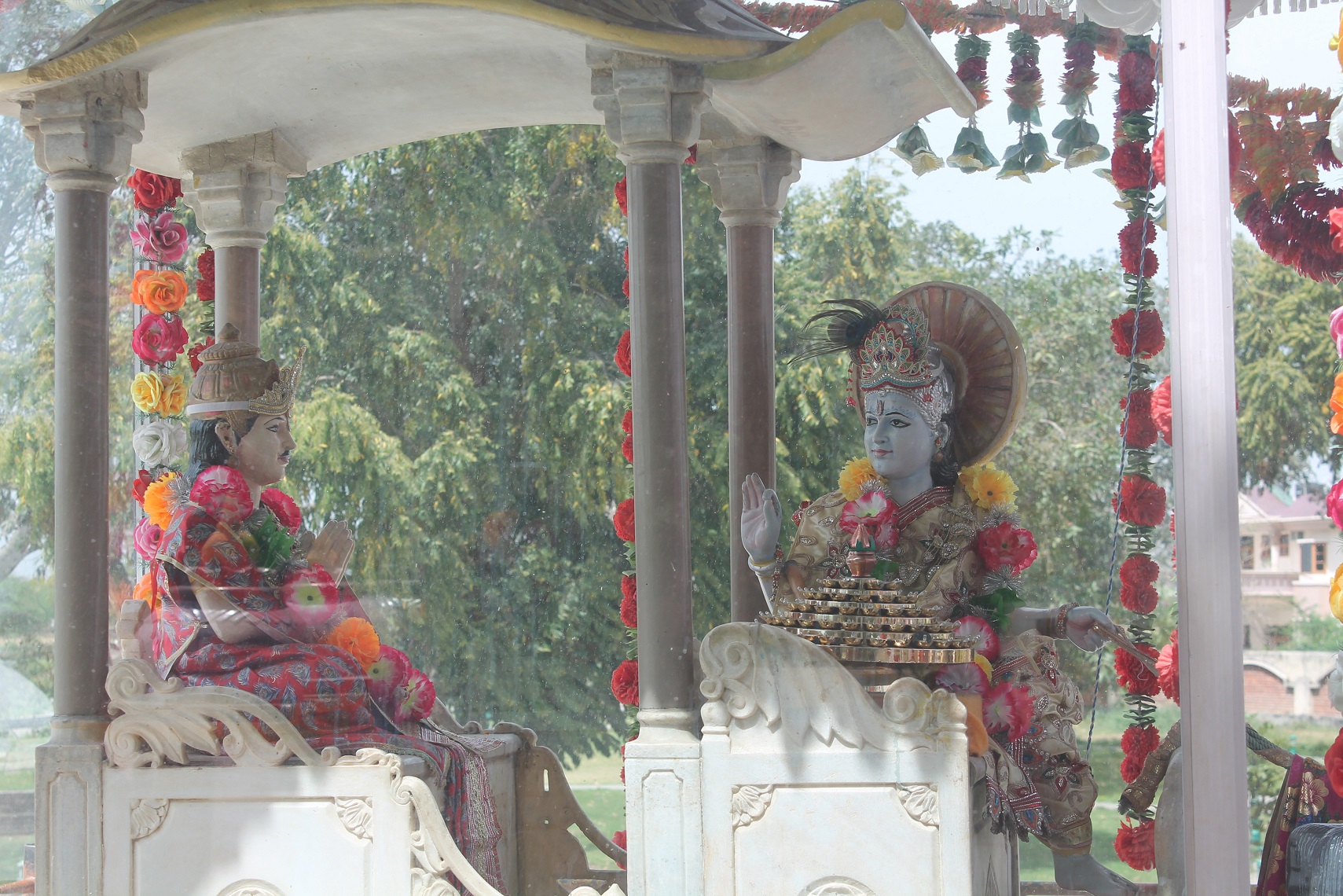 Jyotisar temple in Kurukshetra where Sri Krishna spoke the Bhagavad Gita to Arjuna