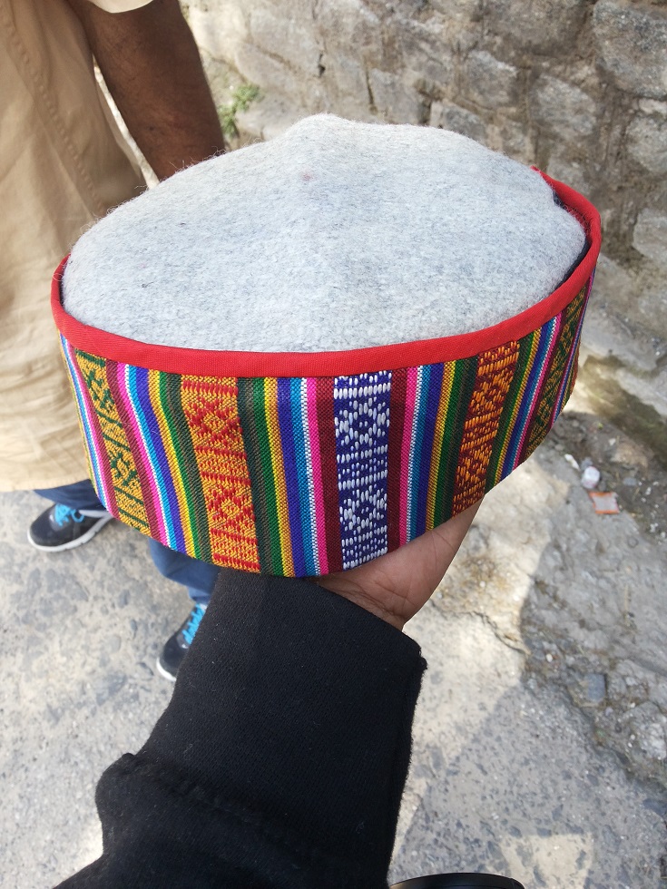 a traditional himachali cap