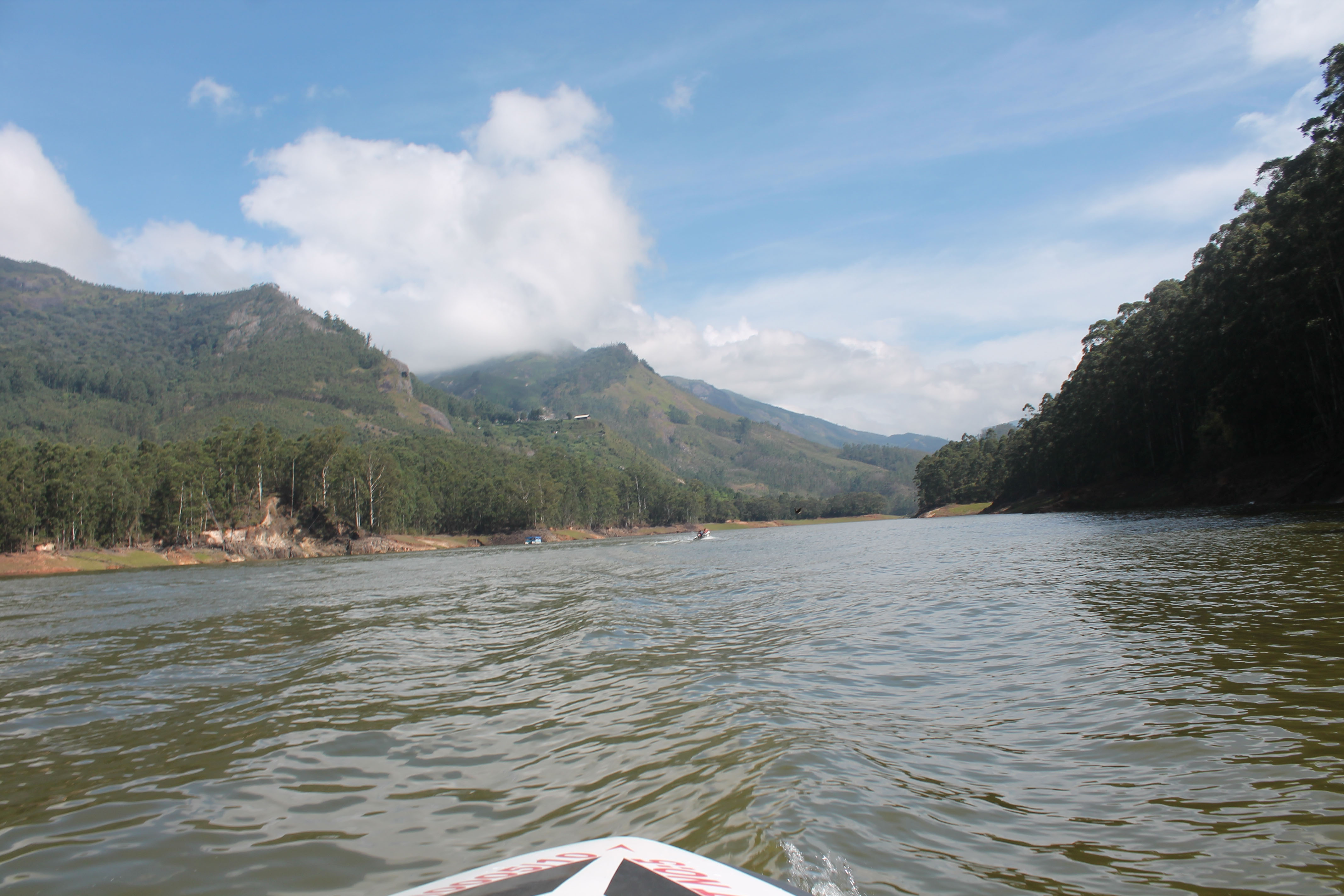 Boat ride in the dam at Munnar Kerala