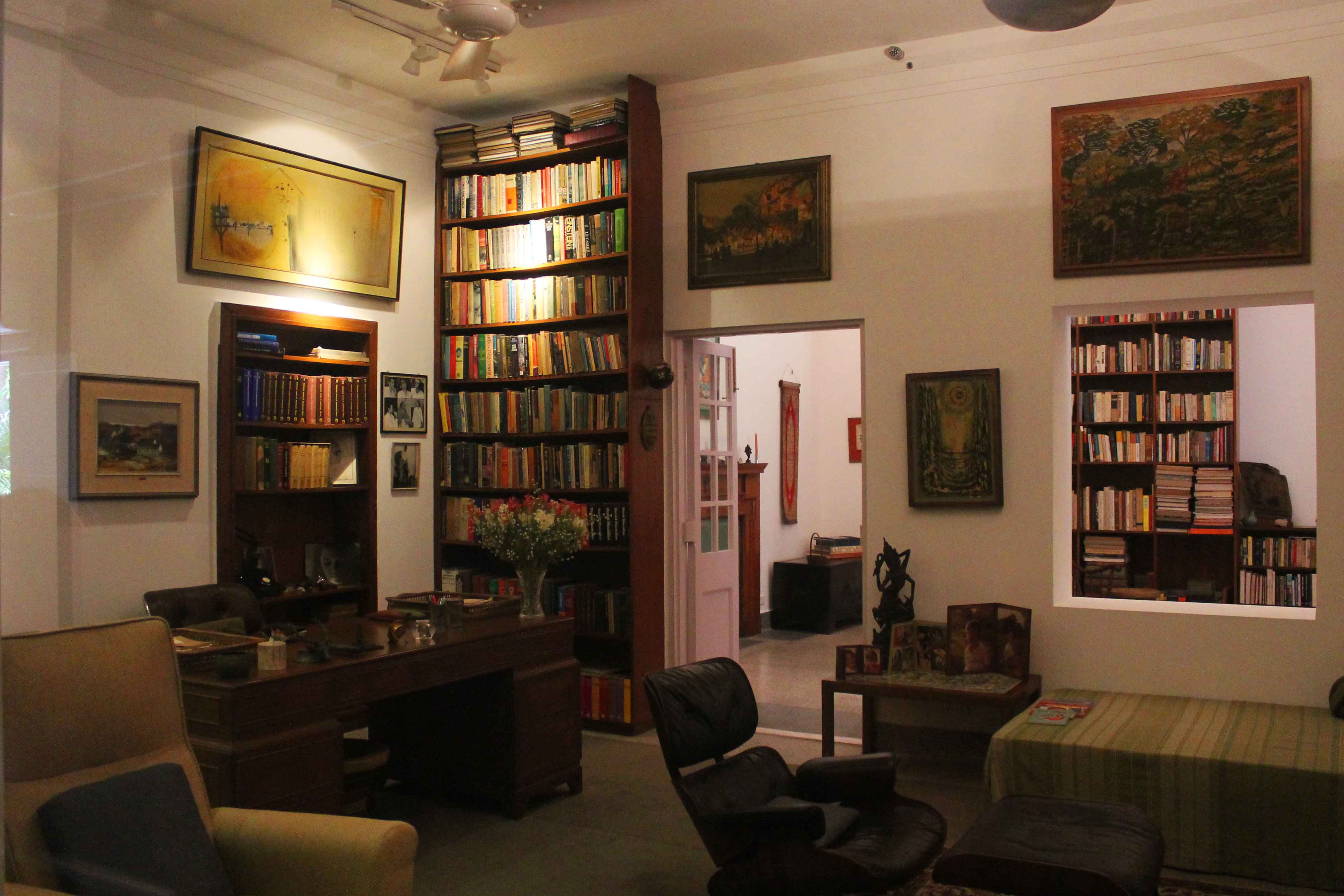 Indira Gandhi's study in her home which is now a museum in New Delhi