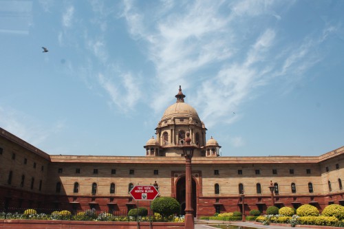 The Rashtrapati Bhavan in New Delhi