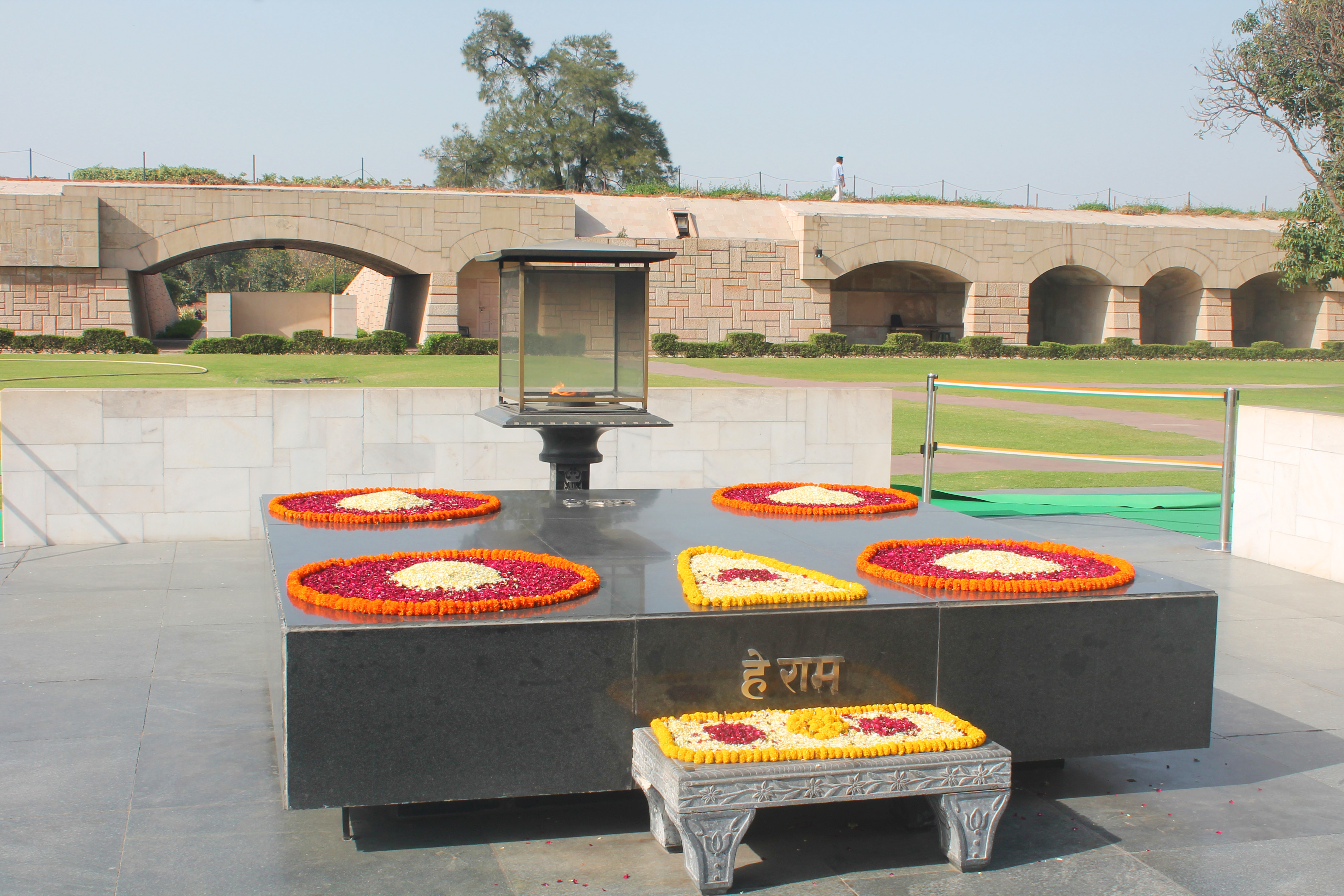 Raj Ghat the samadhi of Mahatma Gandhi