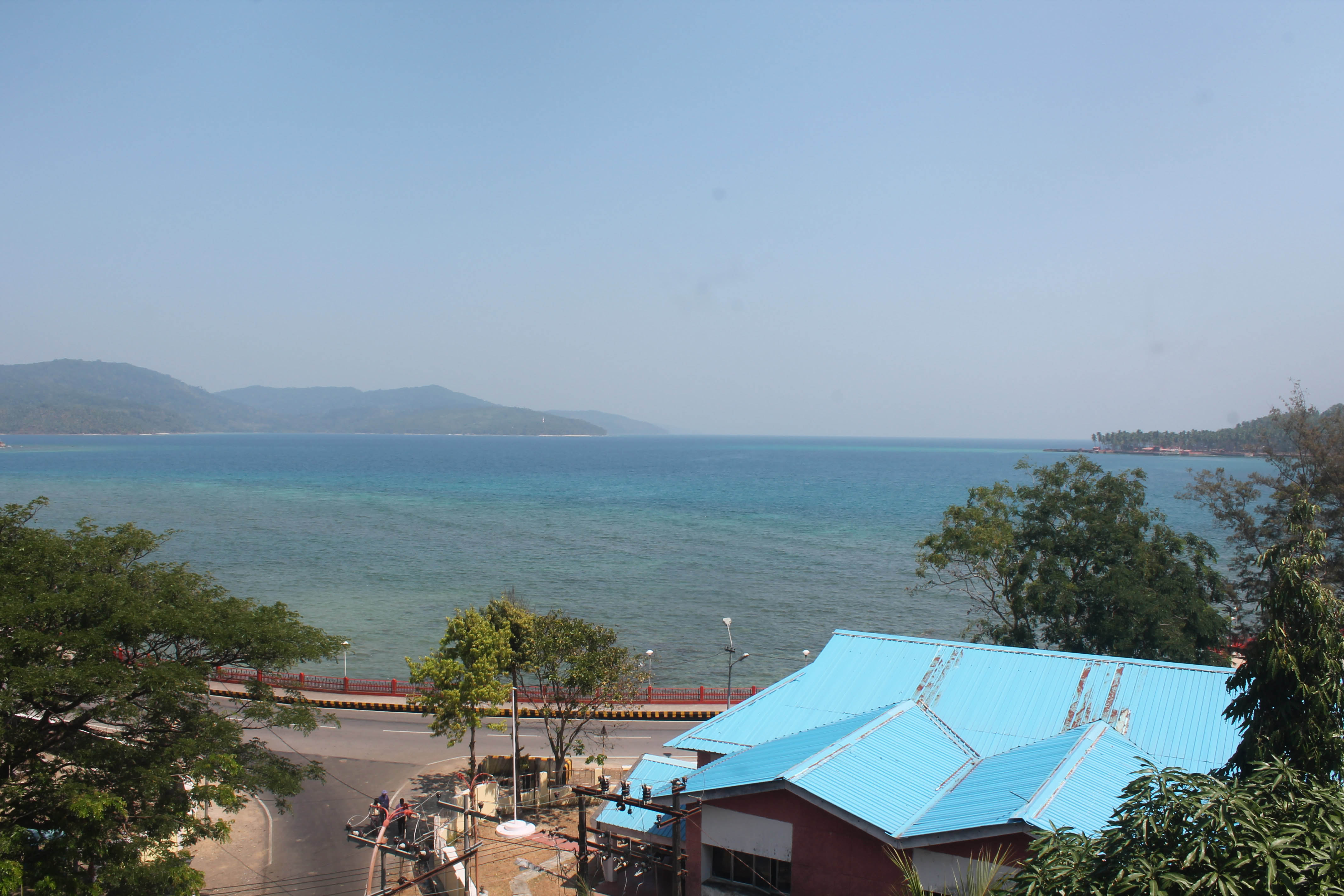 The view from our hotel in Port Blair