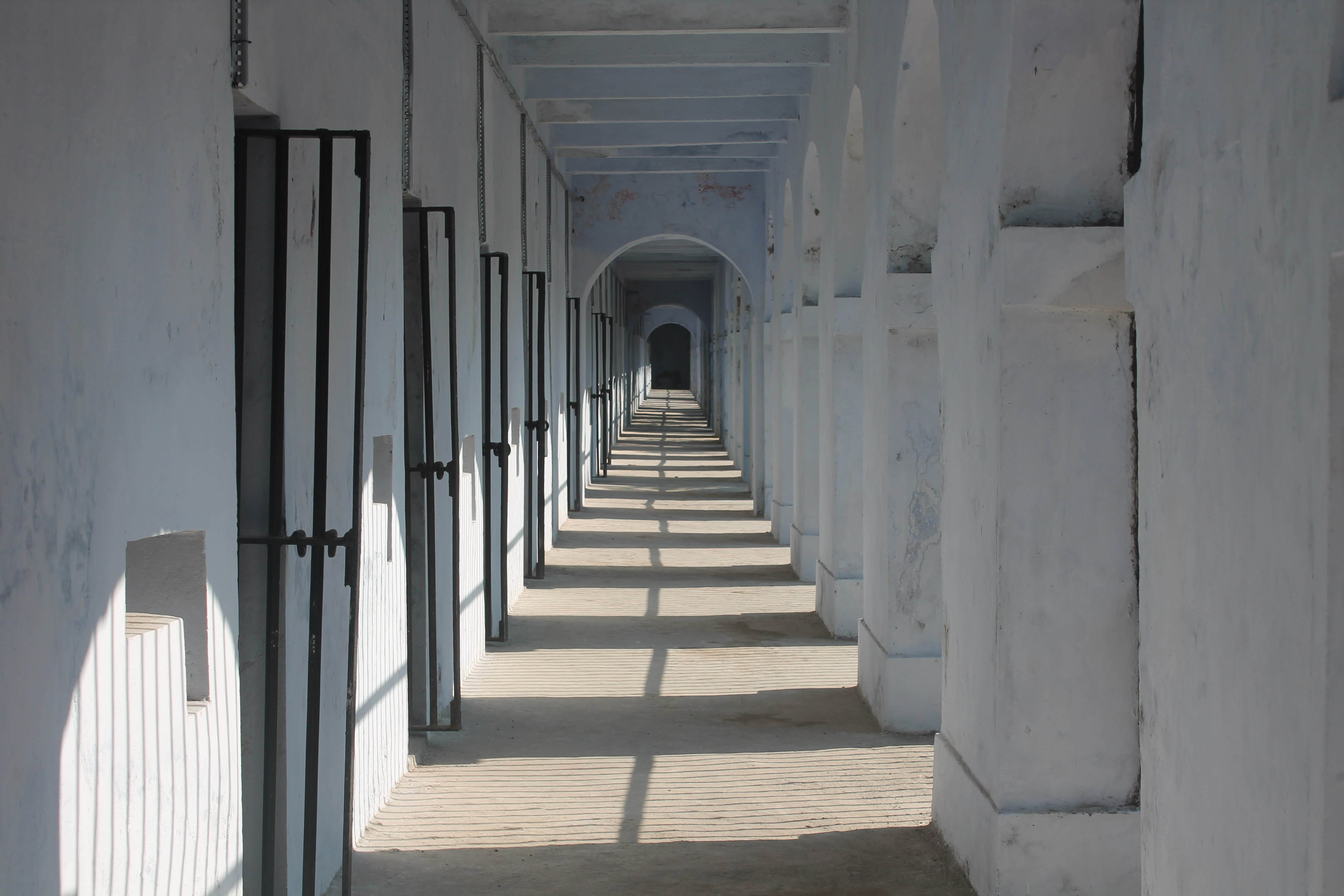 The corridors of the jail