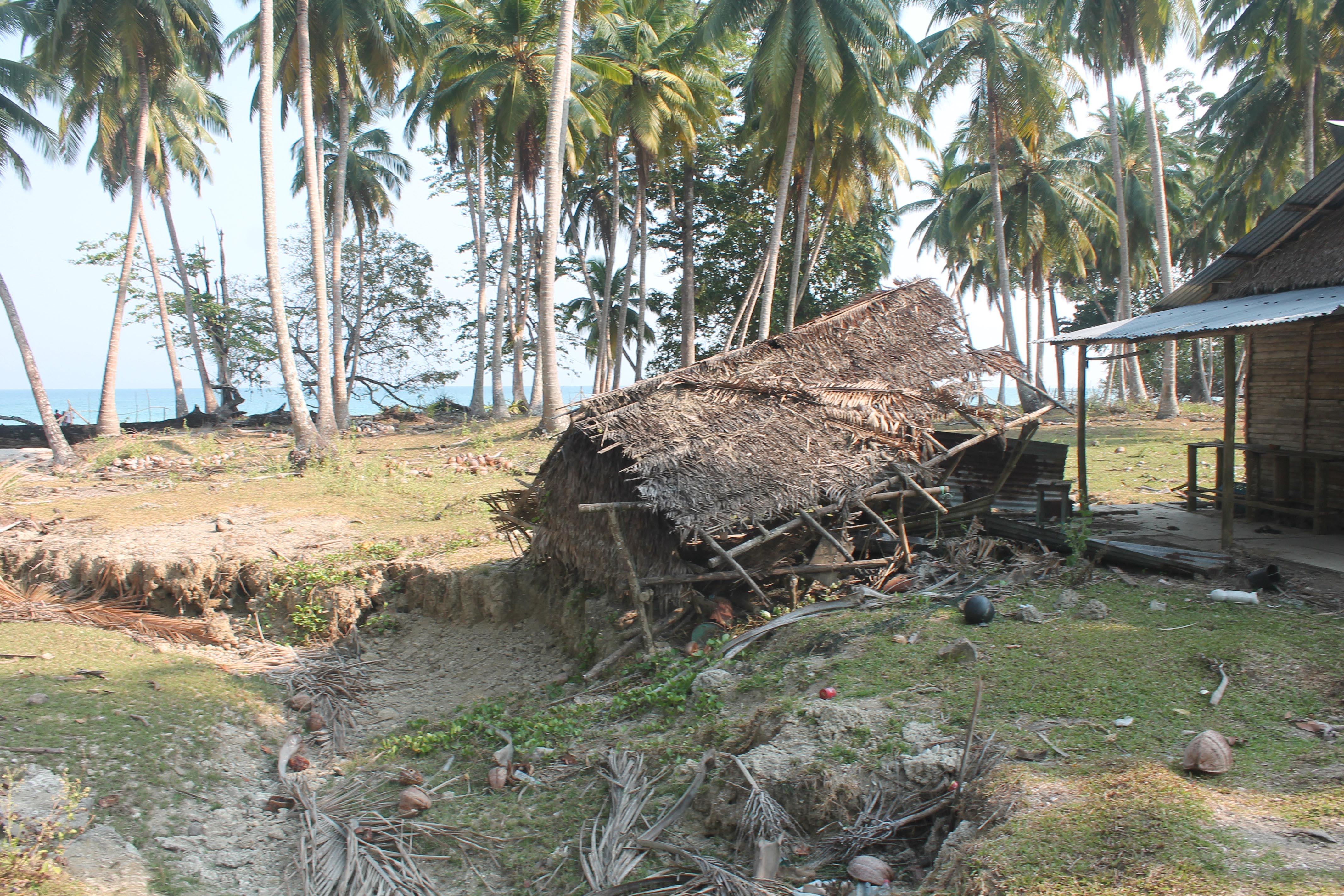 apparently destroyed in the tsunami and never fixed after that