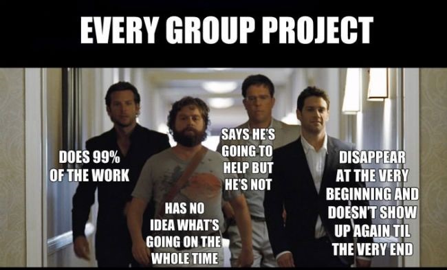 every-group-project-the-hangover change from campus to corporate