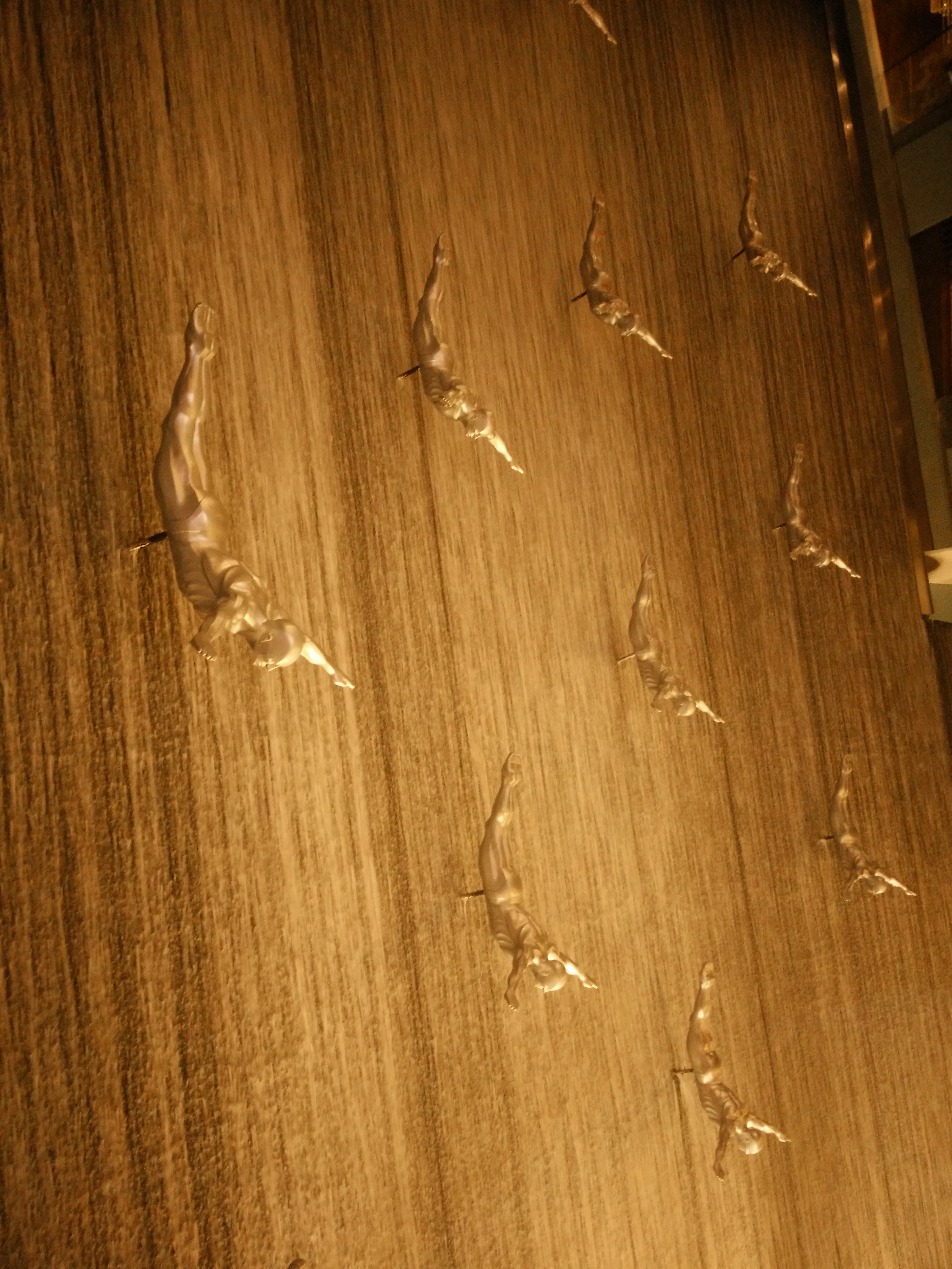 the iconic fountains inside the mall