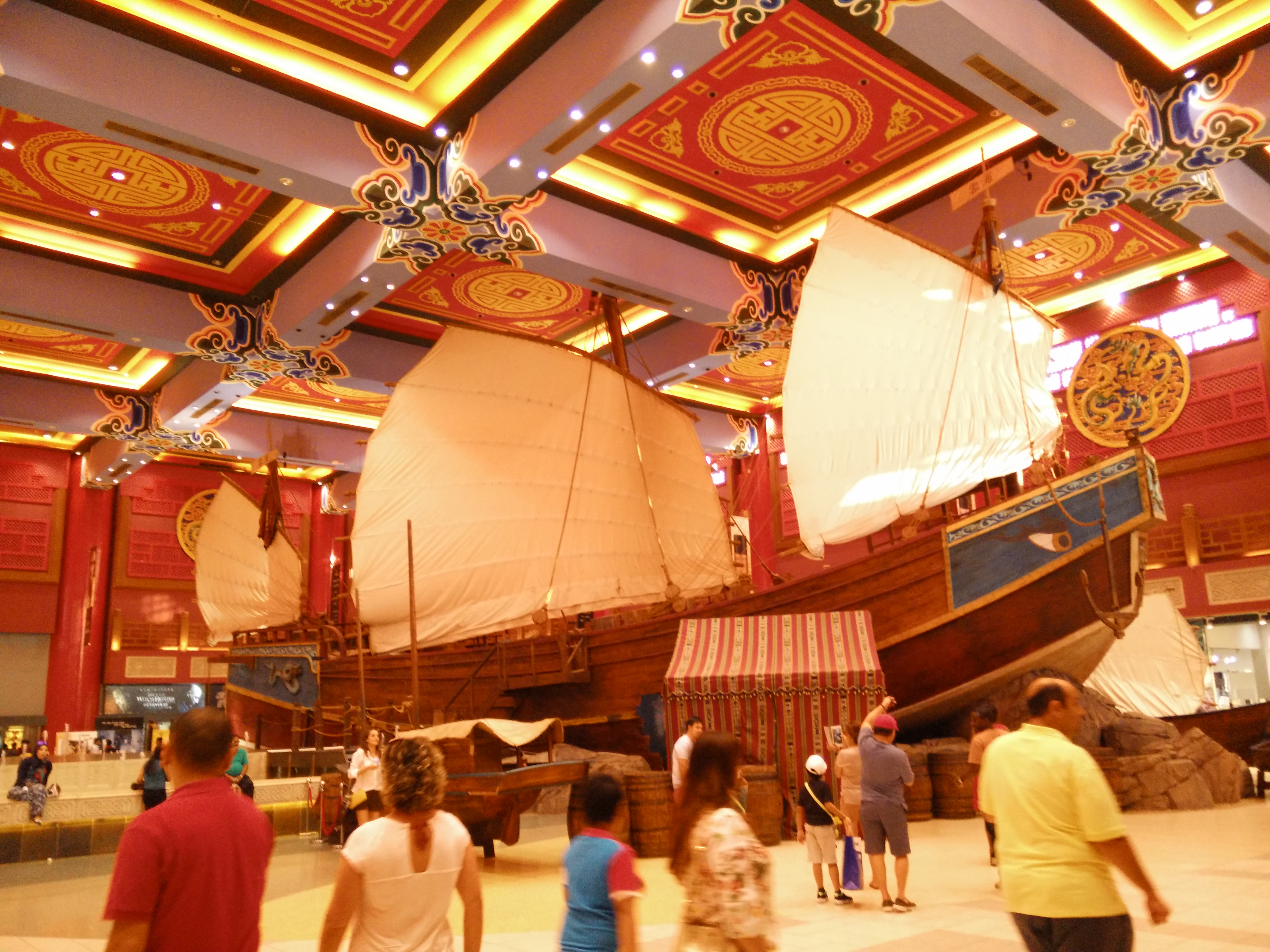 a giant ship inside ibn battuta mall of dubai