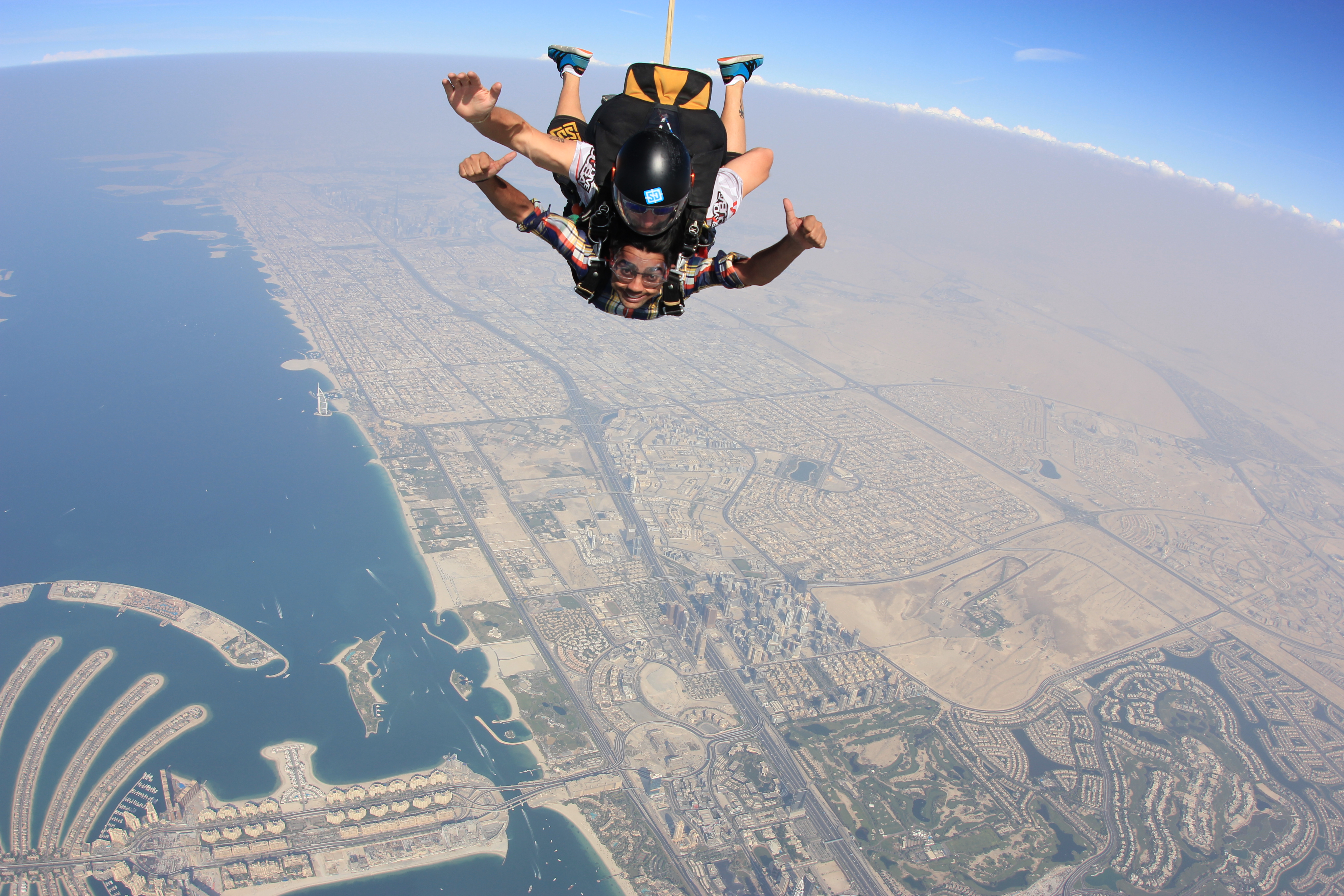 skydiving was an exhilarating experience 