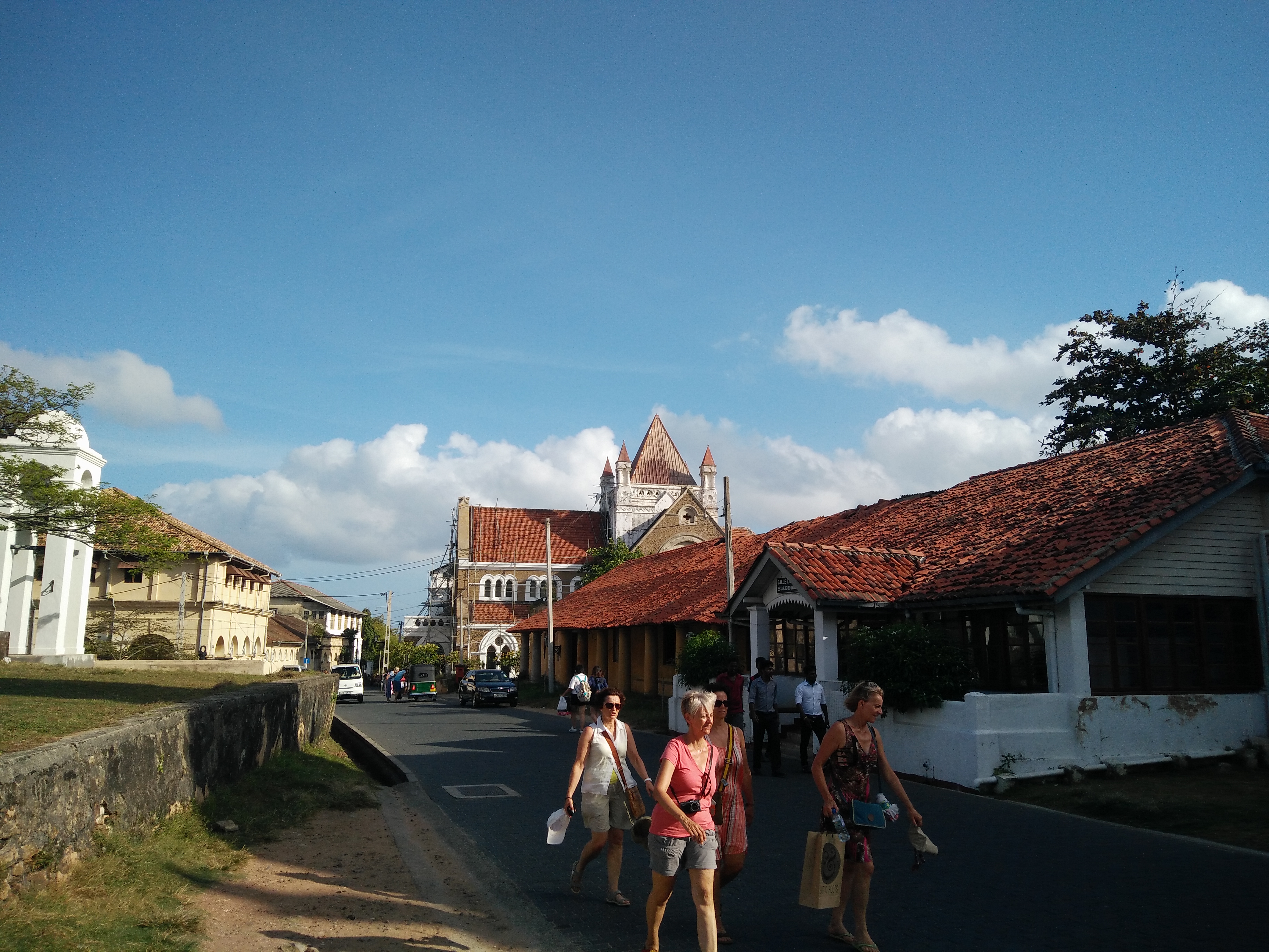 the old colonial streets of galle sri lanka