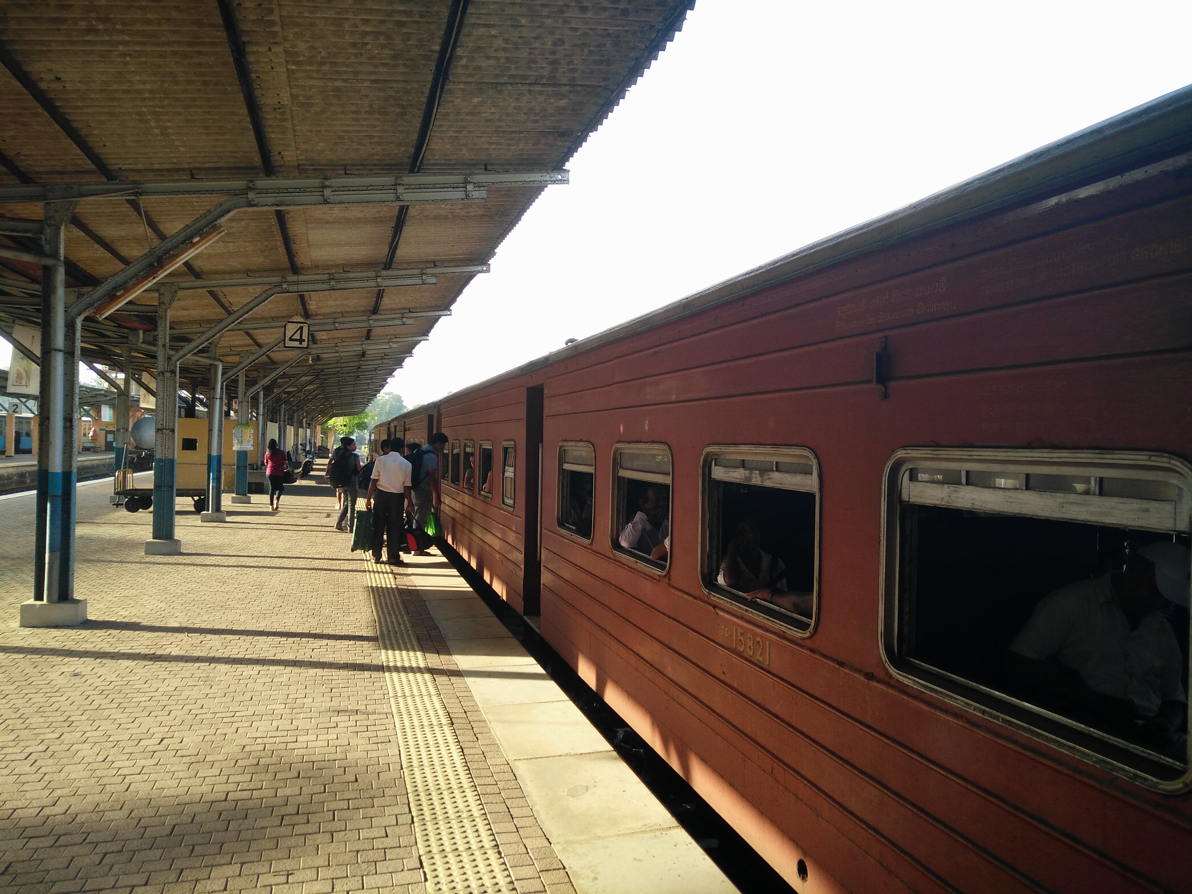 the old train from galle to hikkaduwa sri lanka
