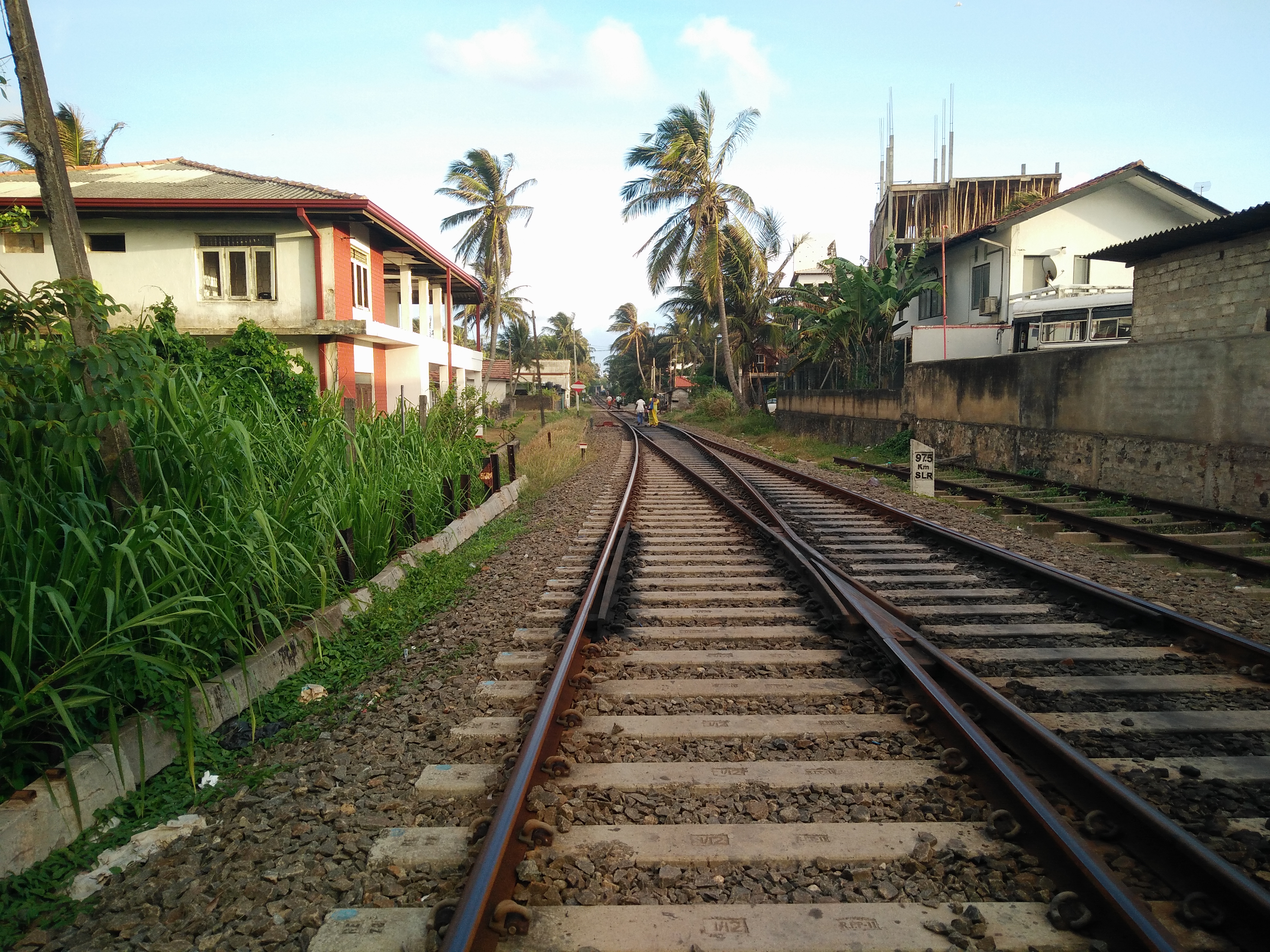 railway tracks in hikkaduwa sri lanka