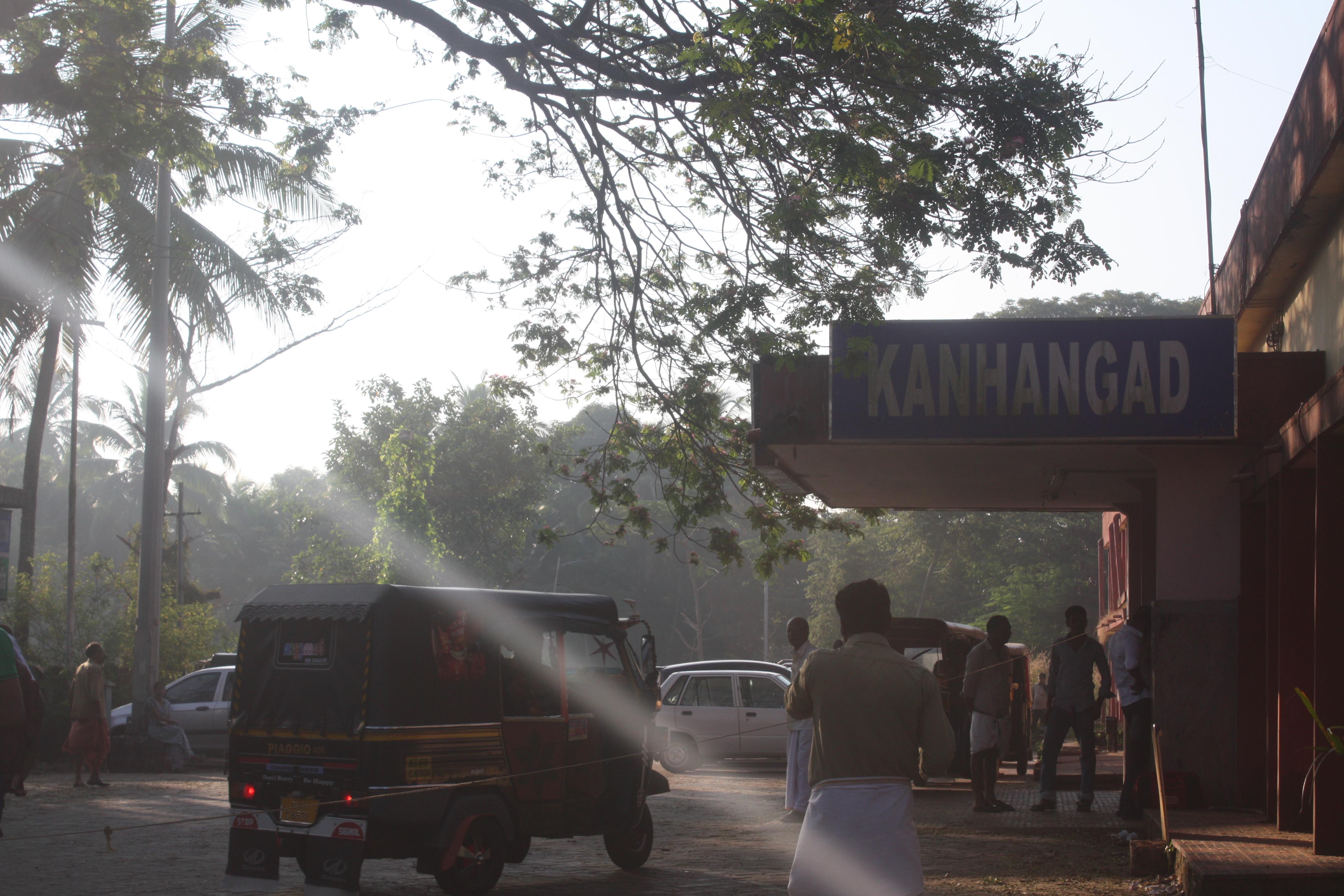 Kanhangad railway station in Kerala
