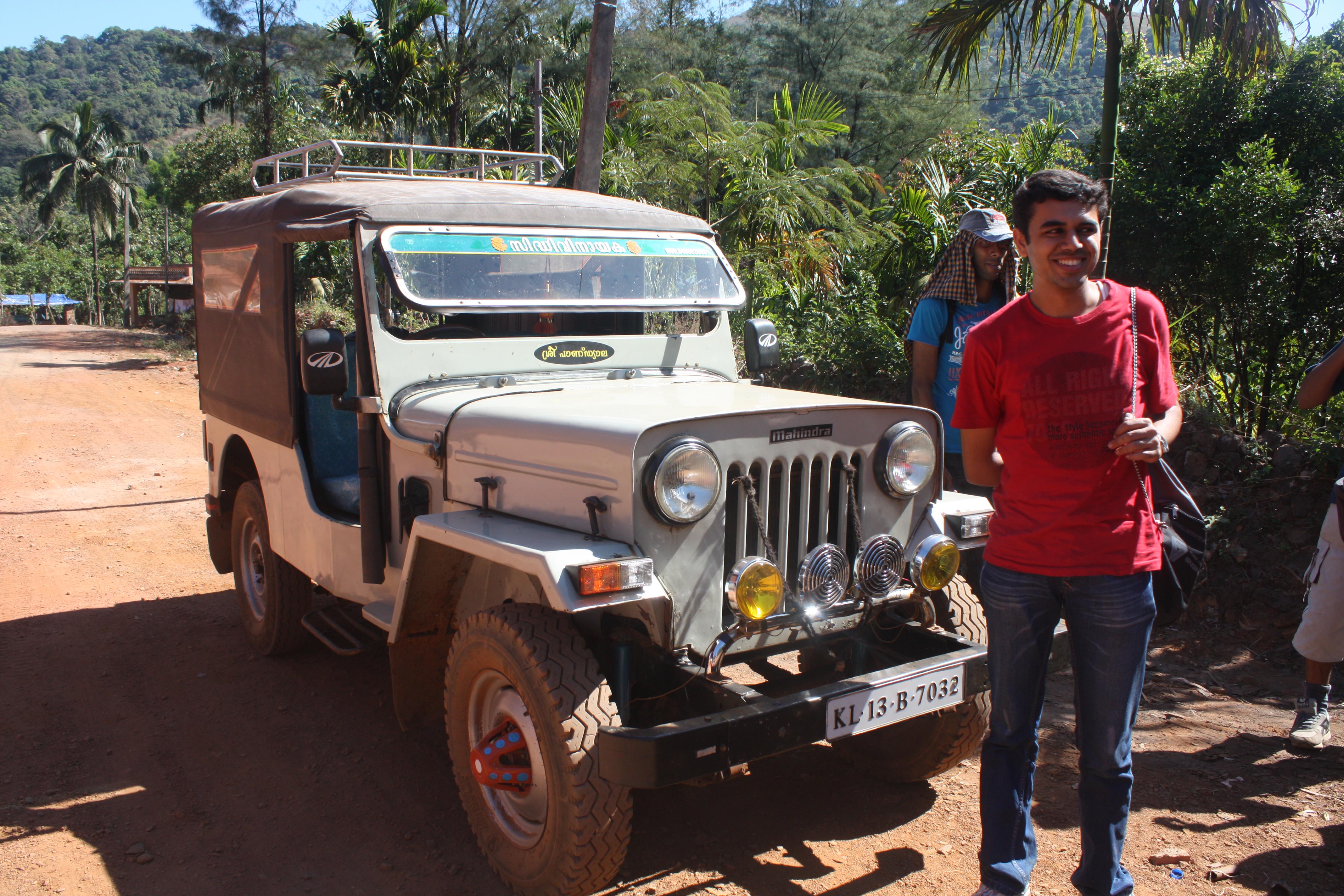A jeep is the best way to climb up the hill