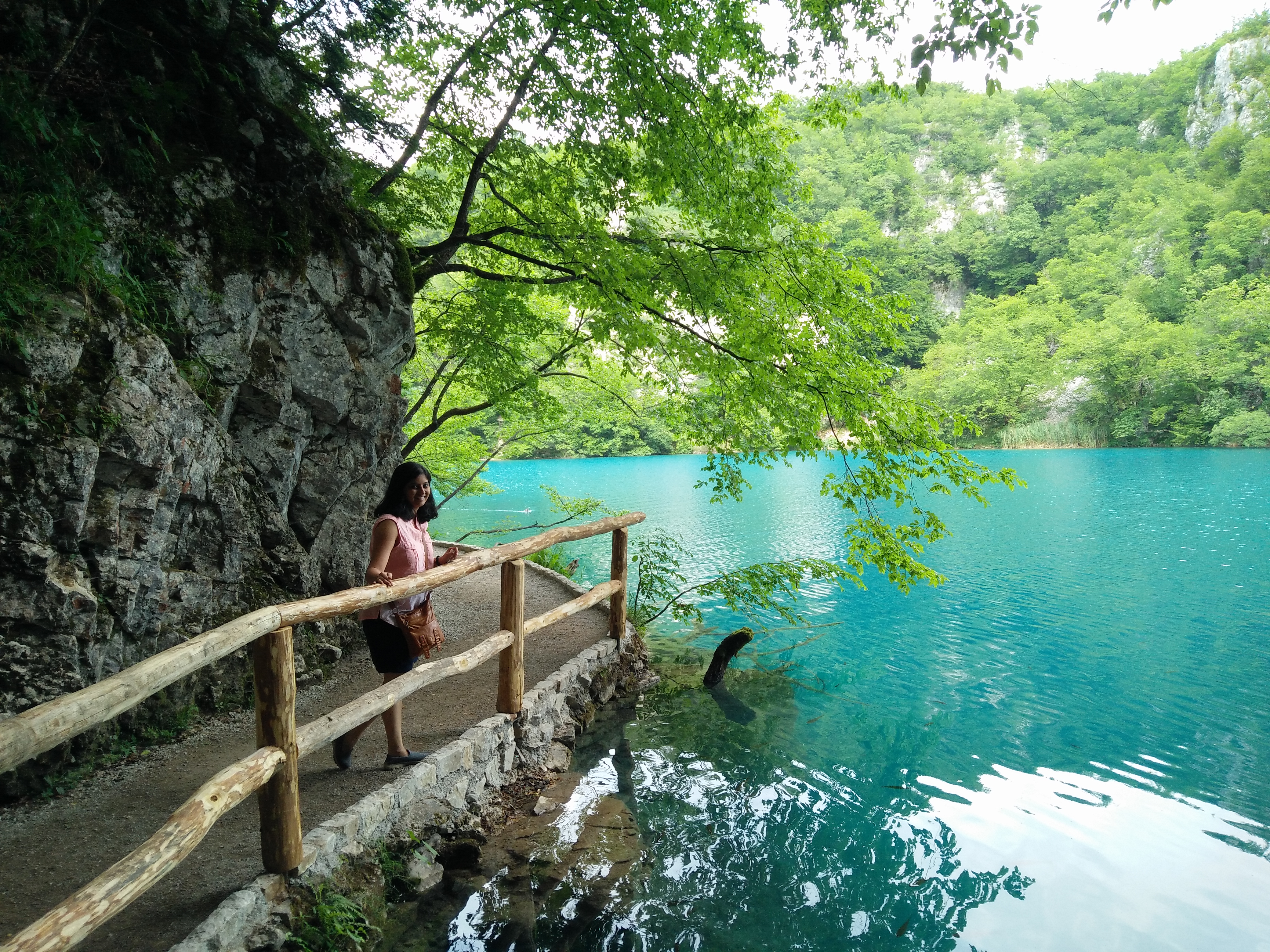 Beautiful views inside Plitvice national park Croatia