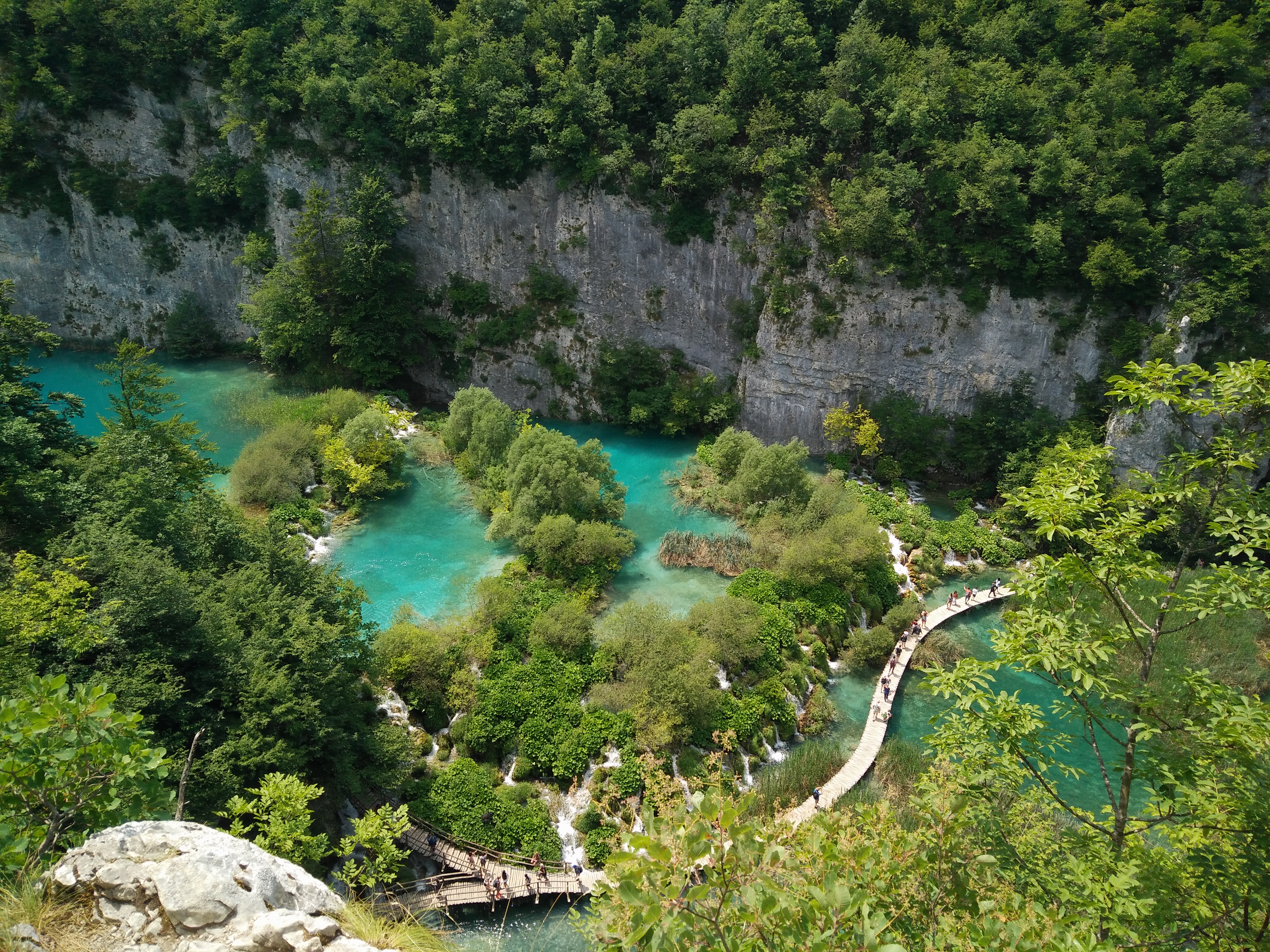 Beautiful views inside Plitvice national park Croatia