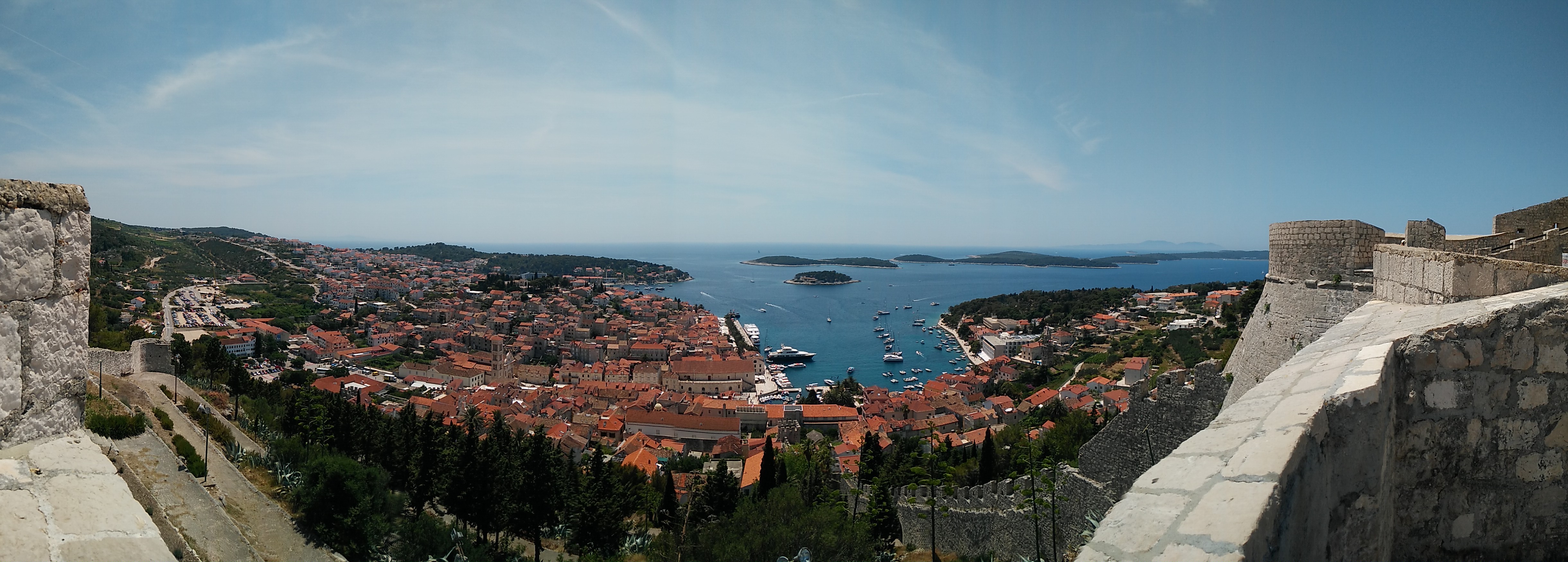 Panoramic view of Hvar