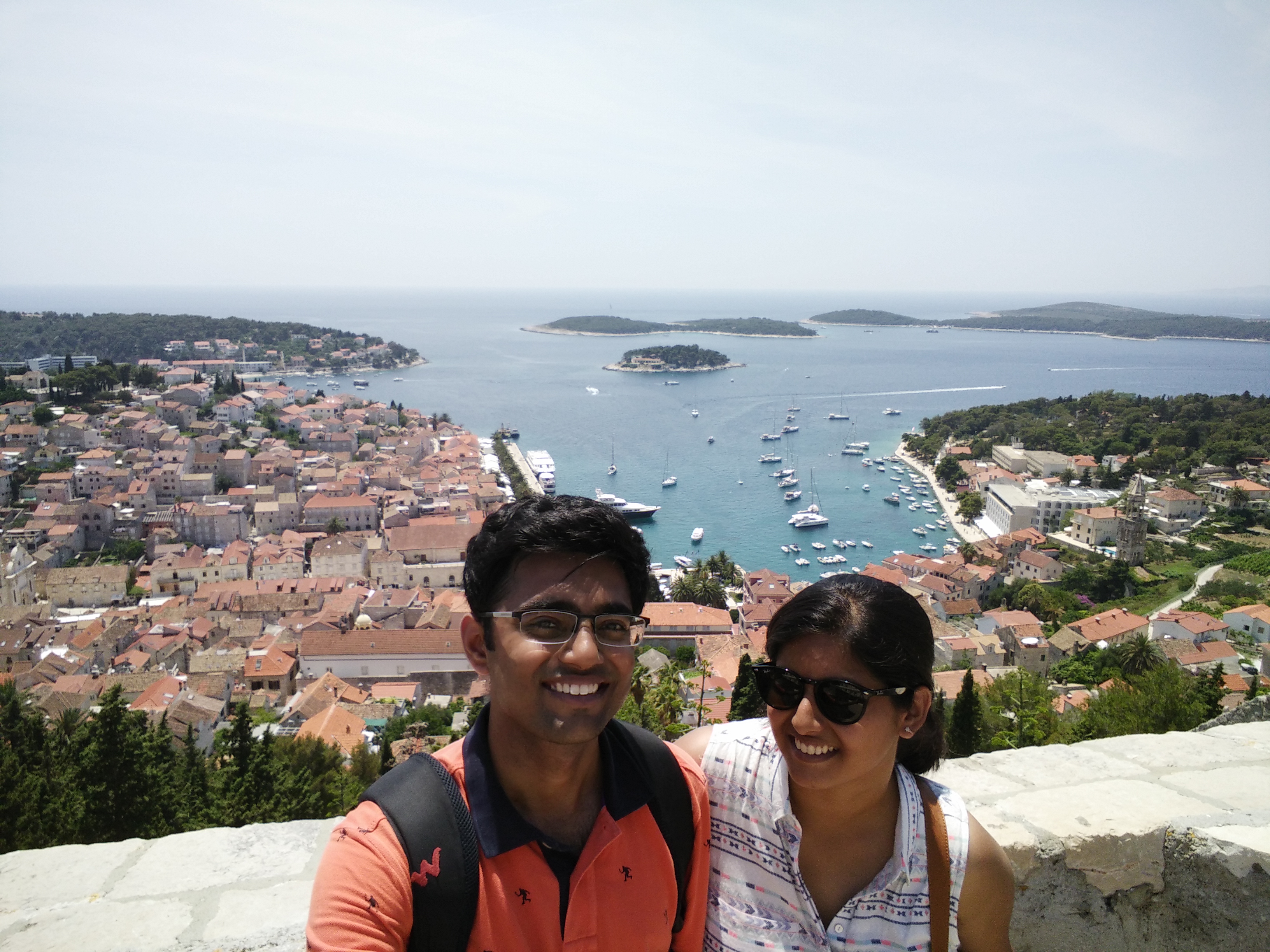 Beautiful view from the Hvar fortress
