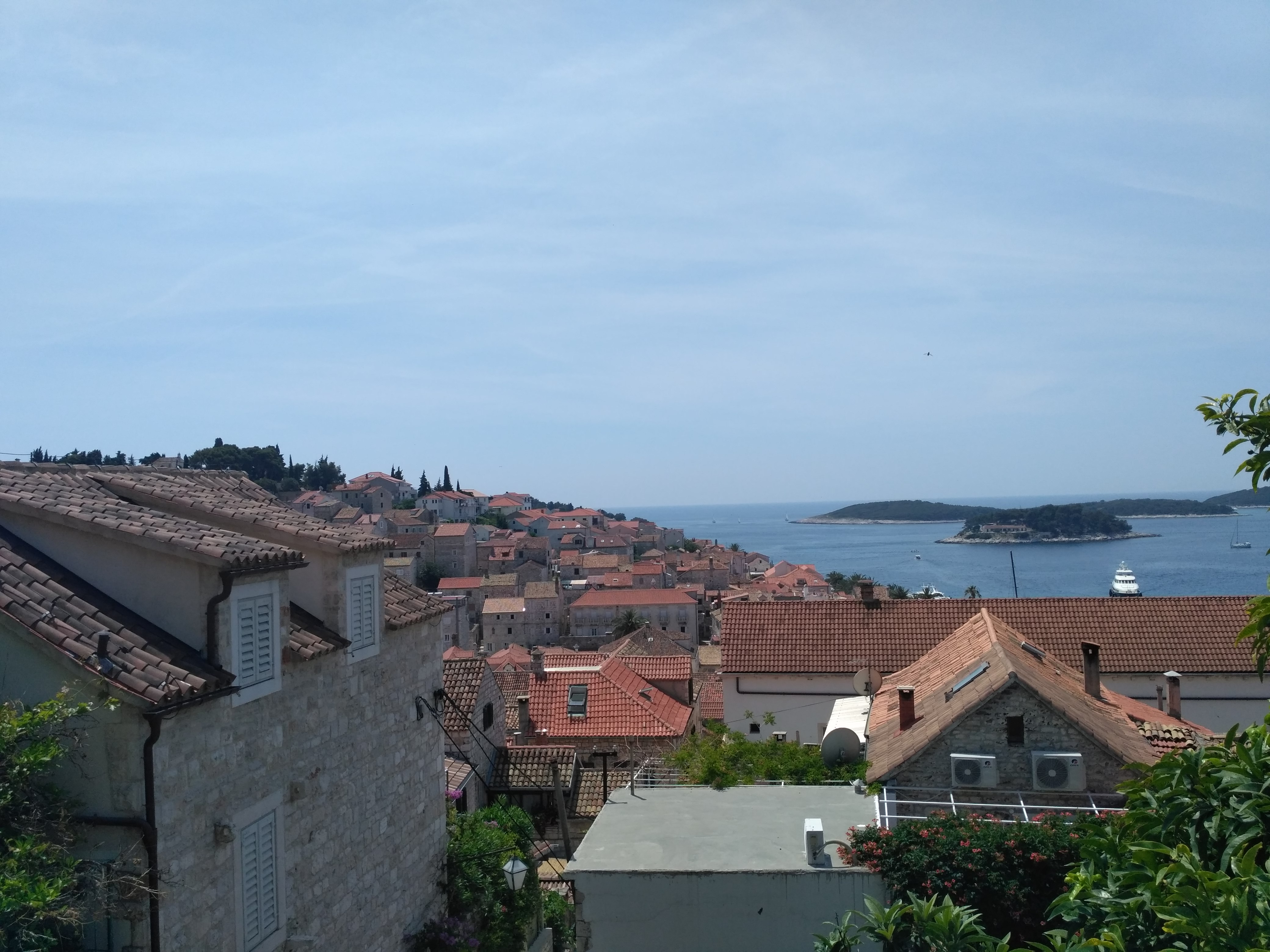 The colours look amazing as you keep climbing in Hvar