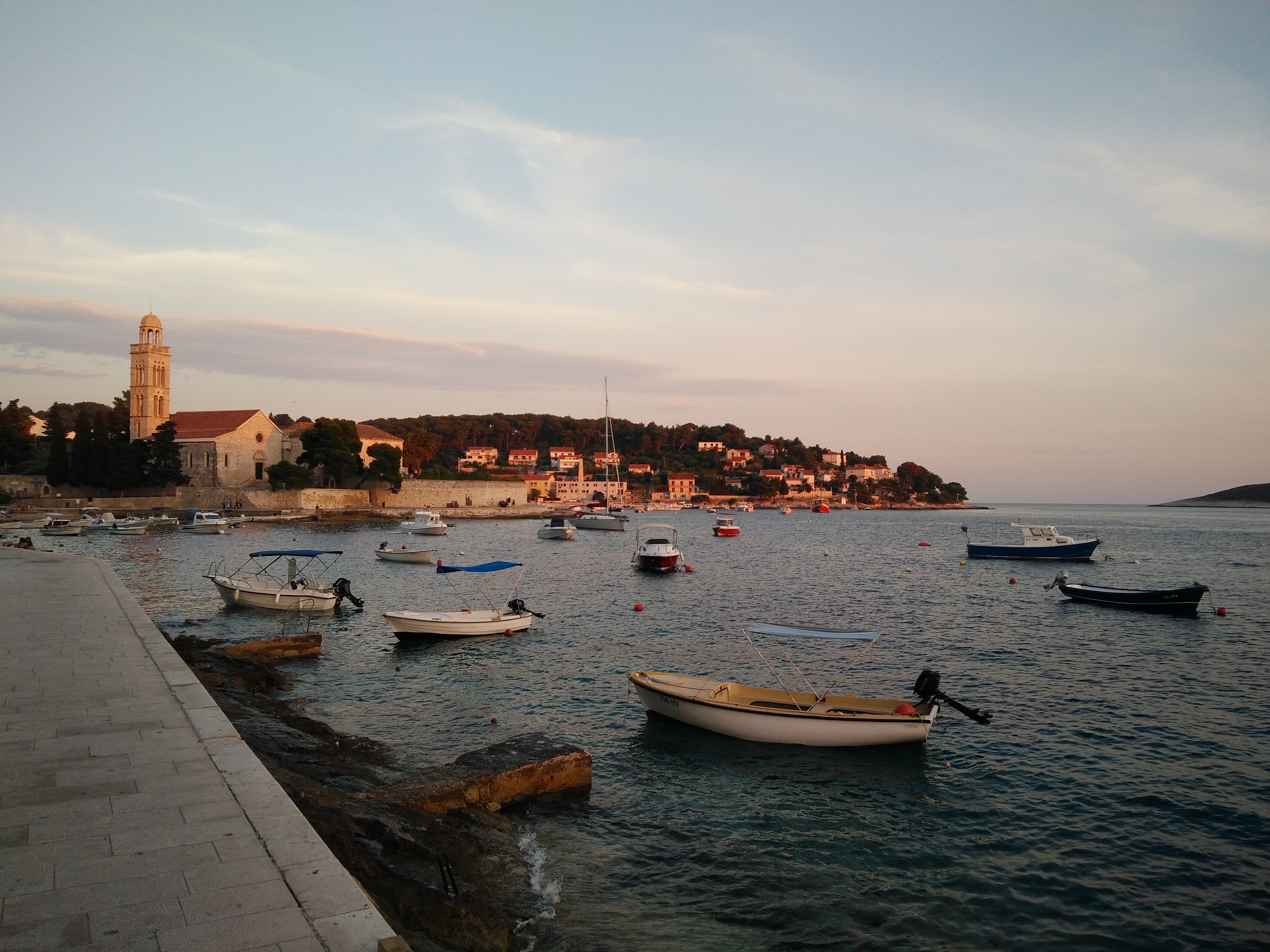 An idyllic evening in Hvar Croatia