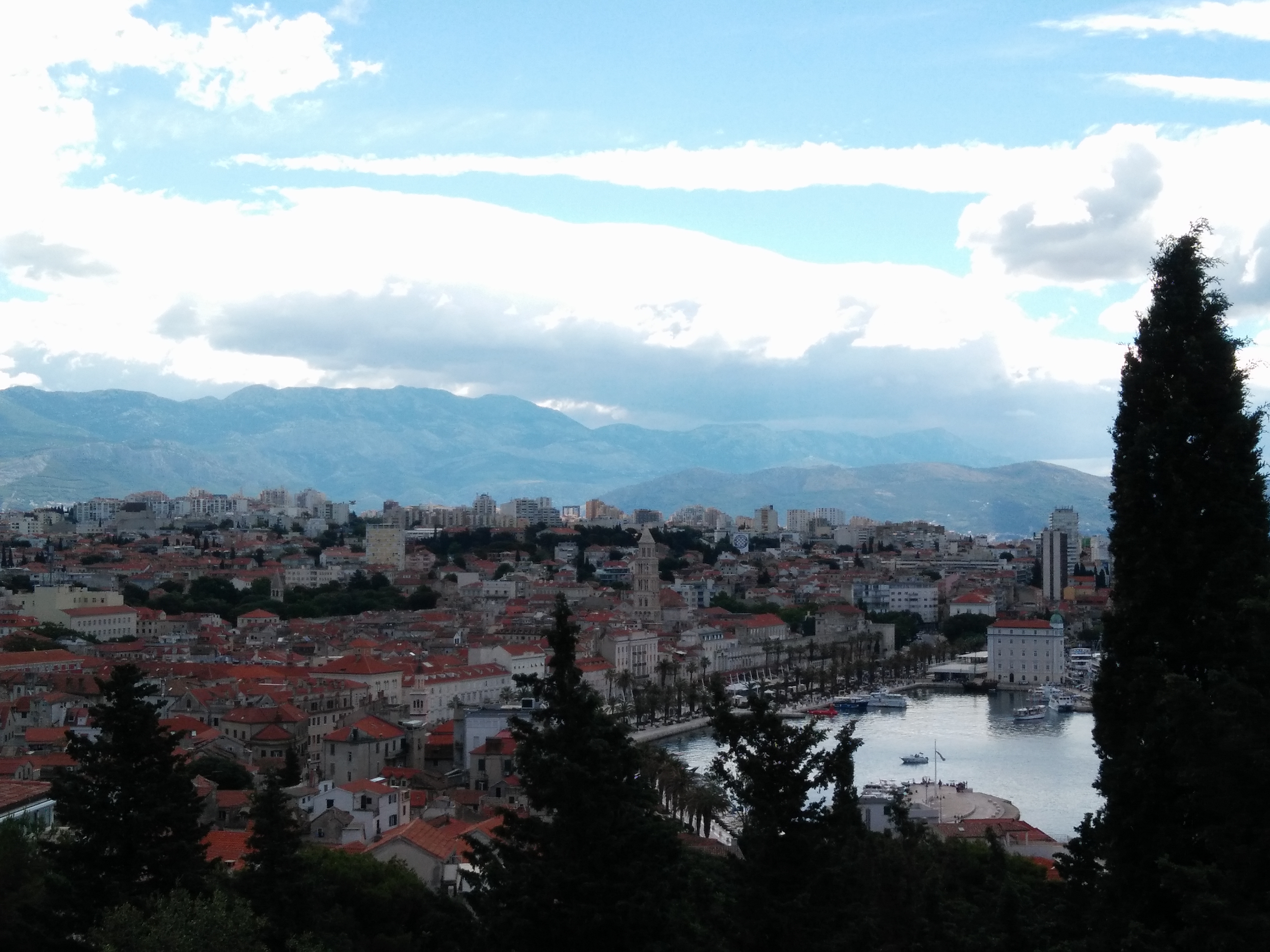 Panoramic View of Split Croatia from Park Marjan