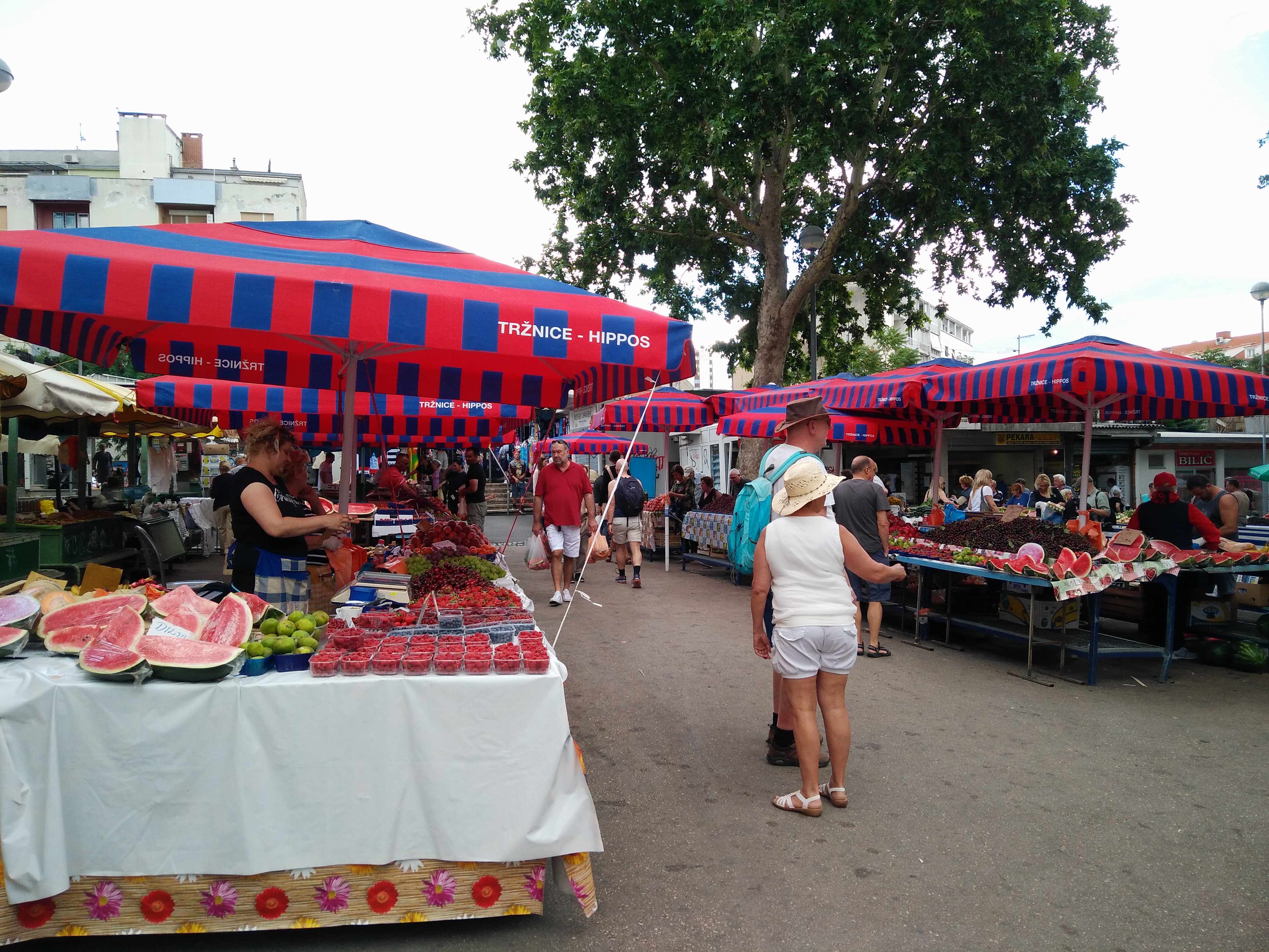 Farmers market in Split Croatia