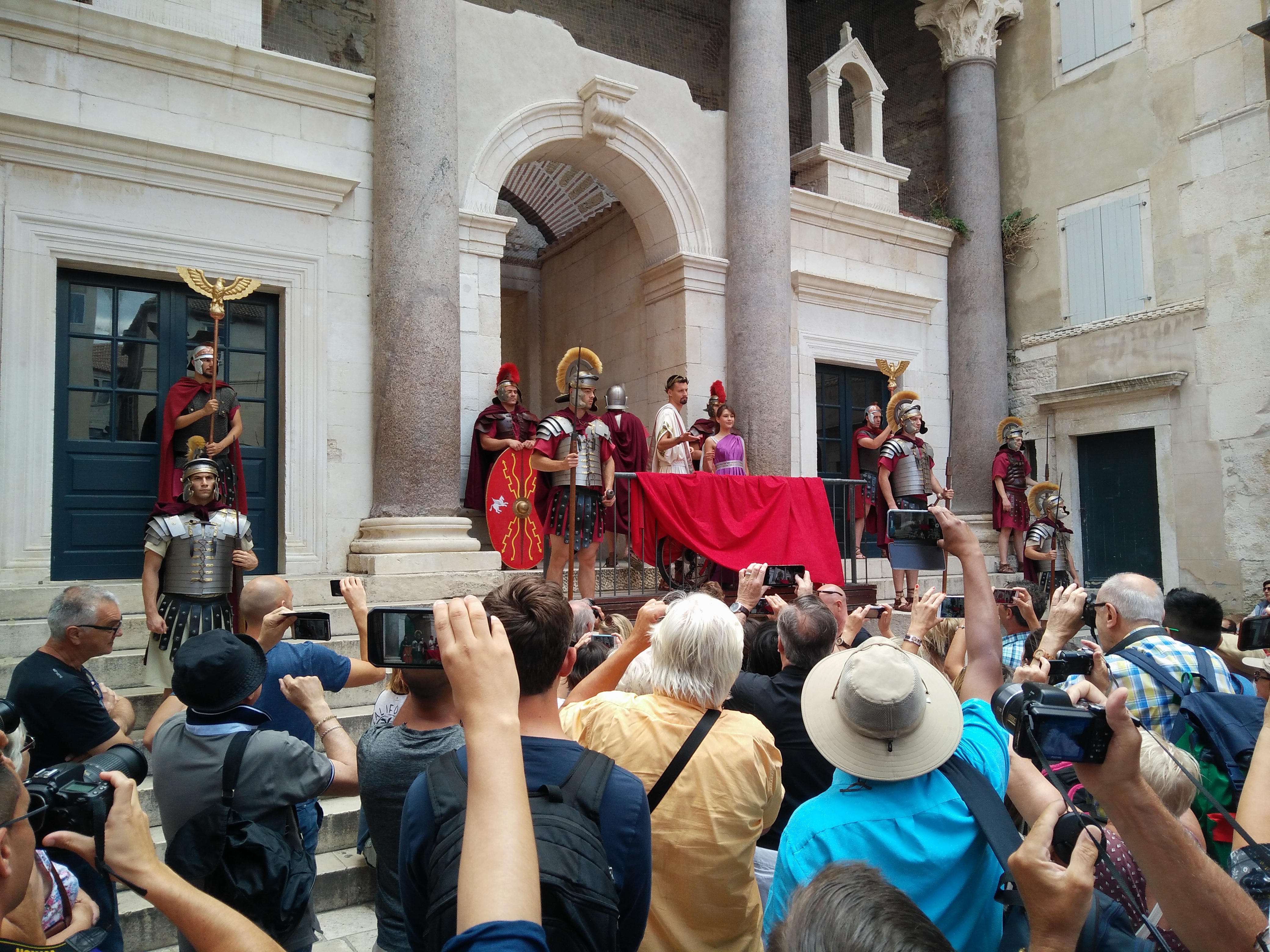 A show inside Diocletian's palace in split croatia