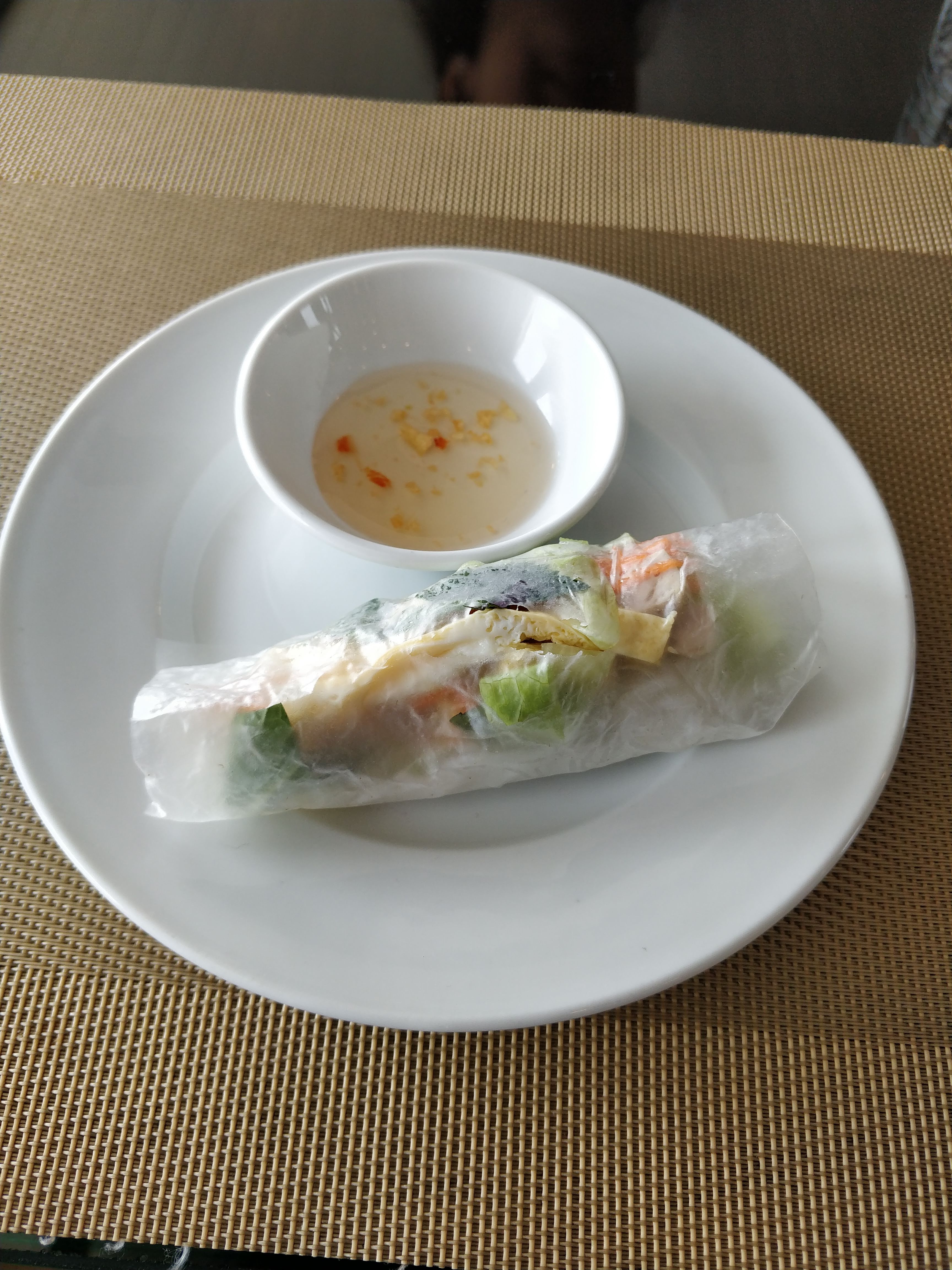 Self-made spring rolls on hal long bay cruise