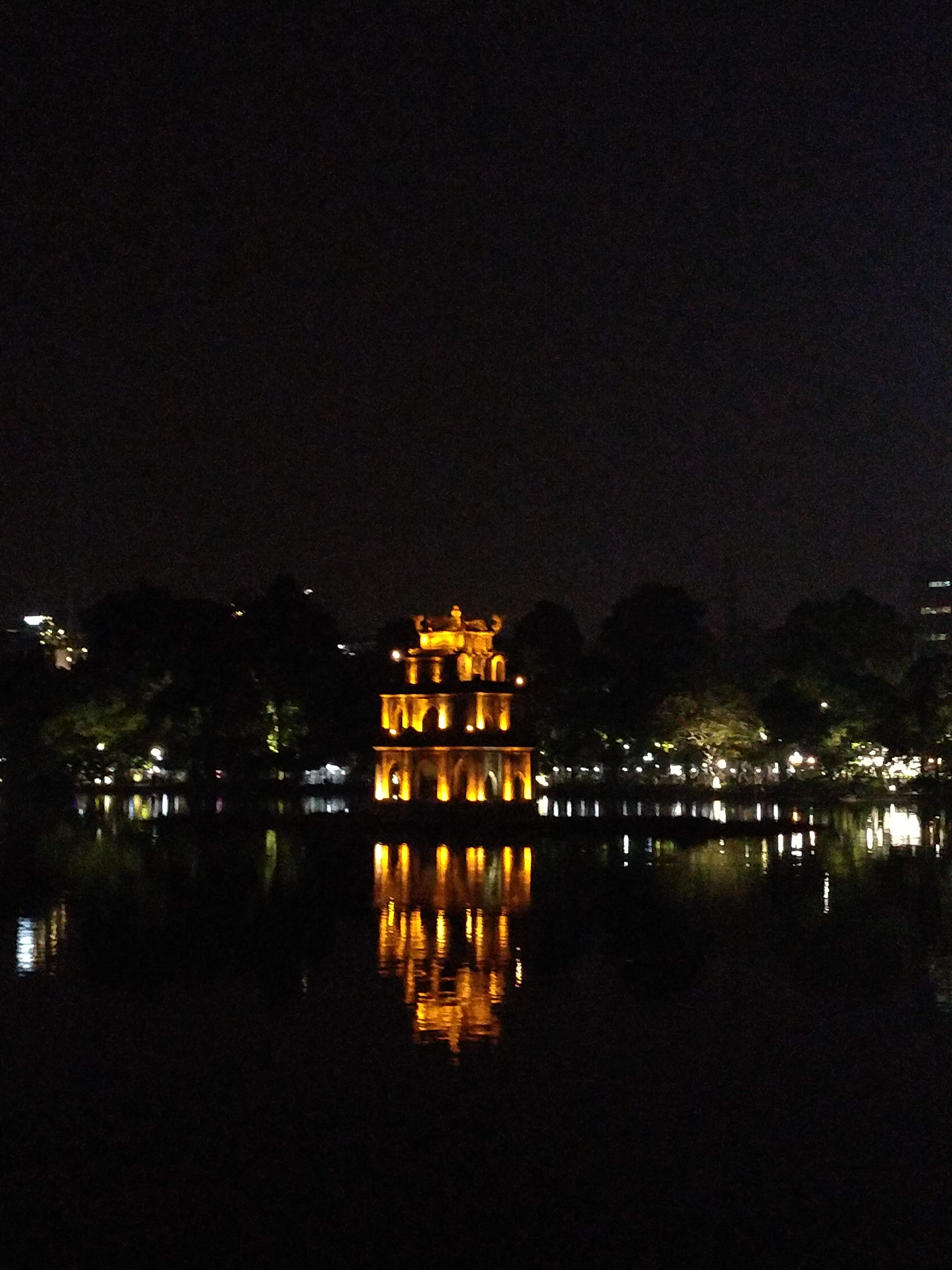 The Turtle Tower in Hanoi