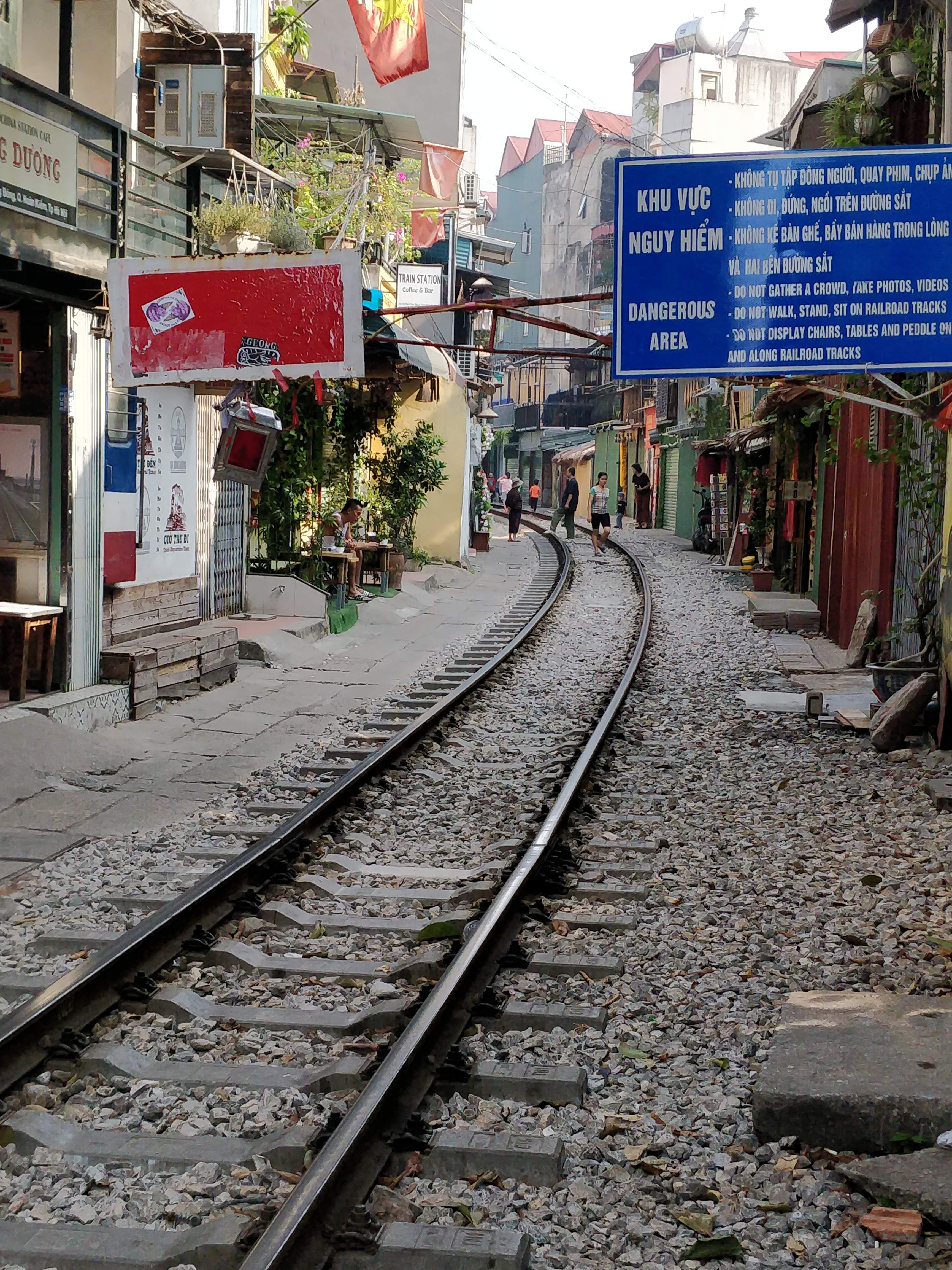 The Train Street in Hanoi
