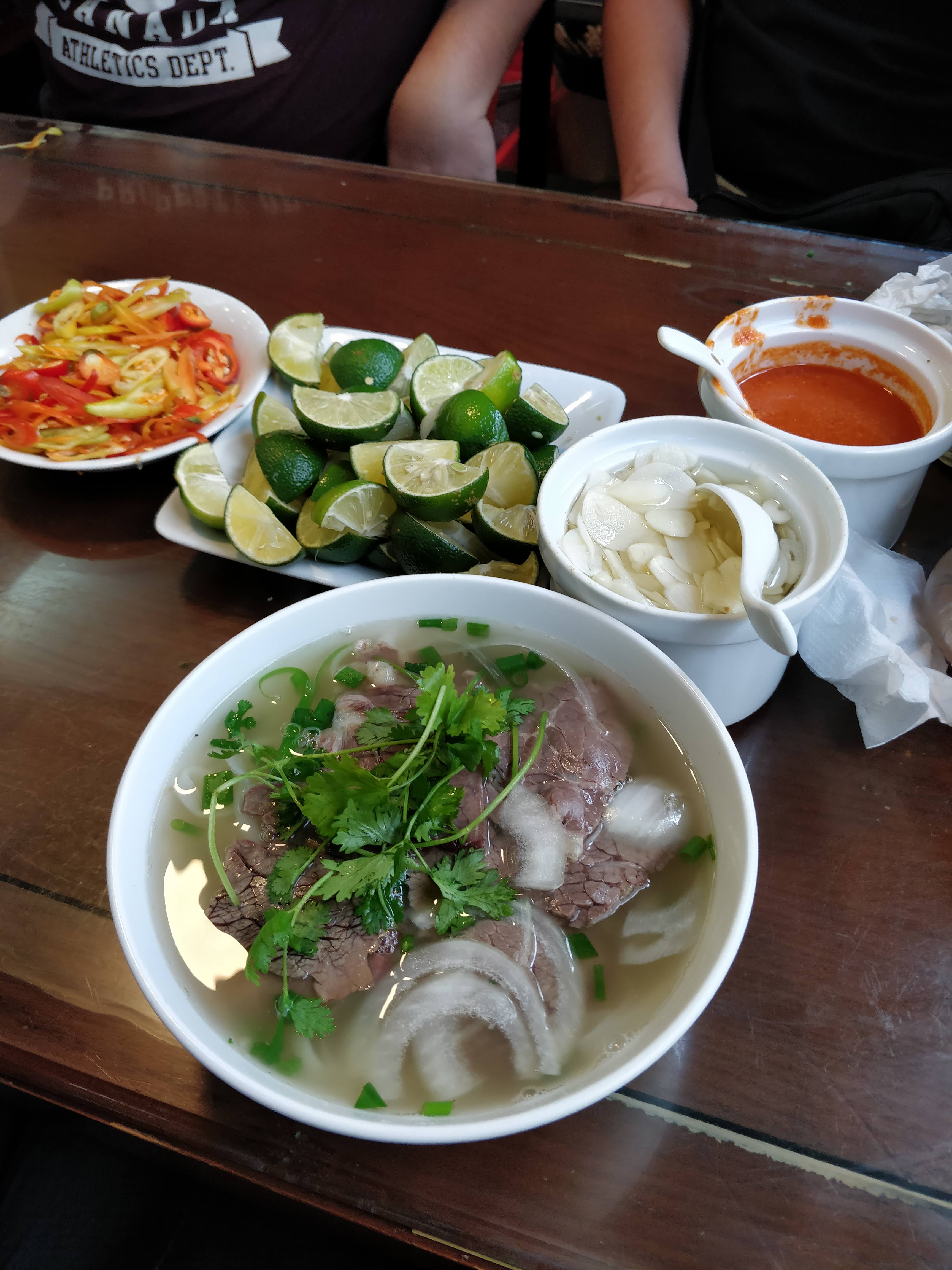 Pho at Pho 10 Ly Quoc Su in Hanoi Vietnamese food