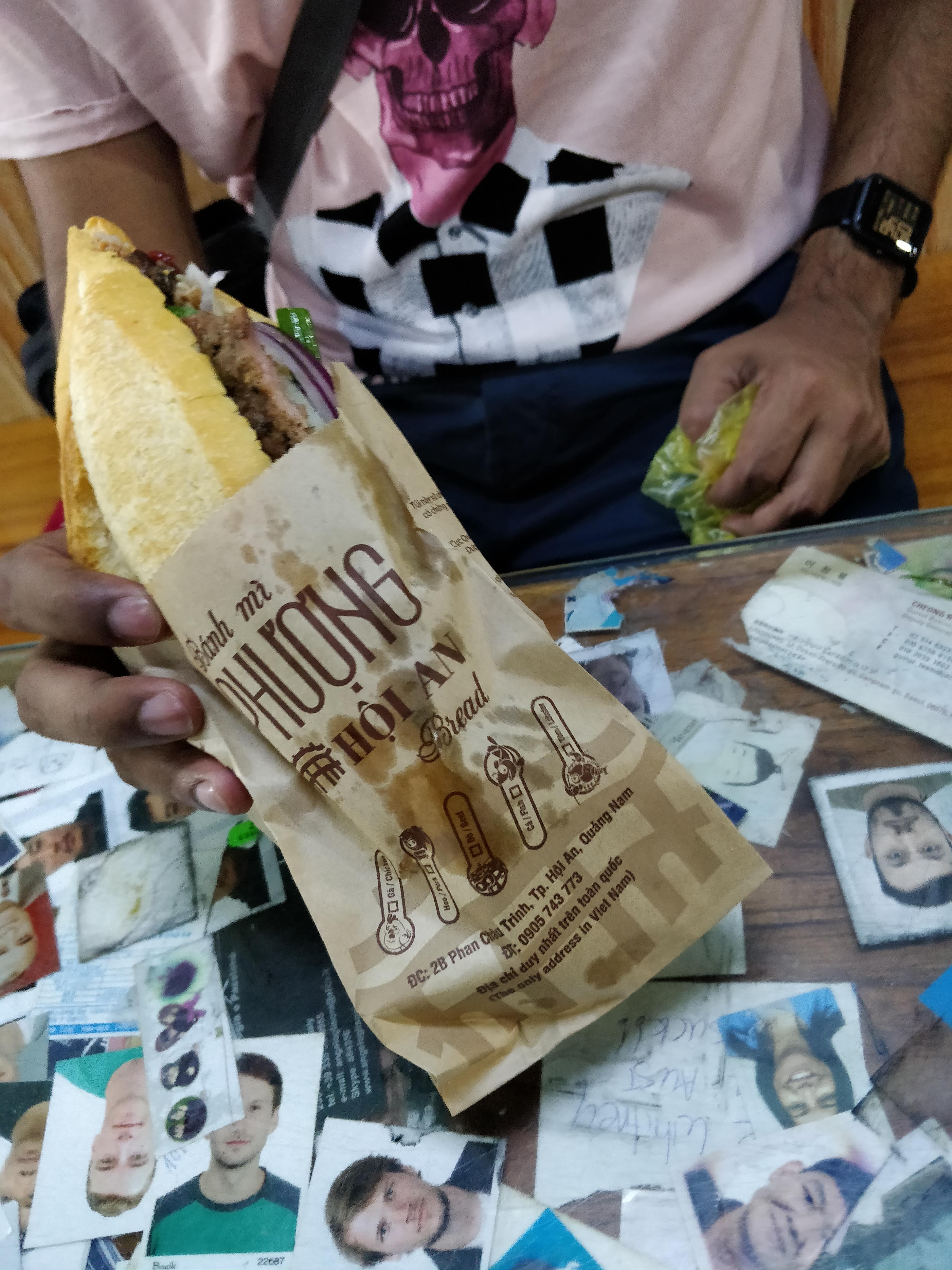 The famous banh mi phuong in hoi an vietnam