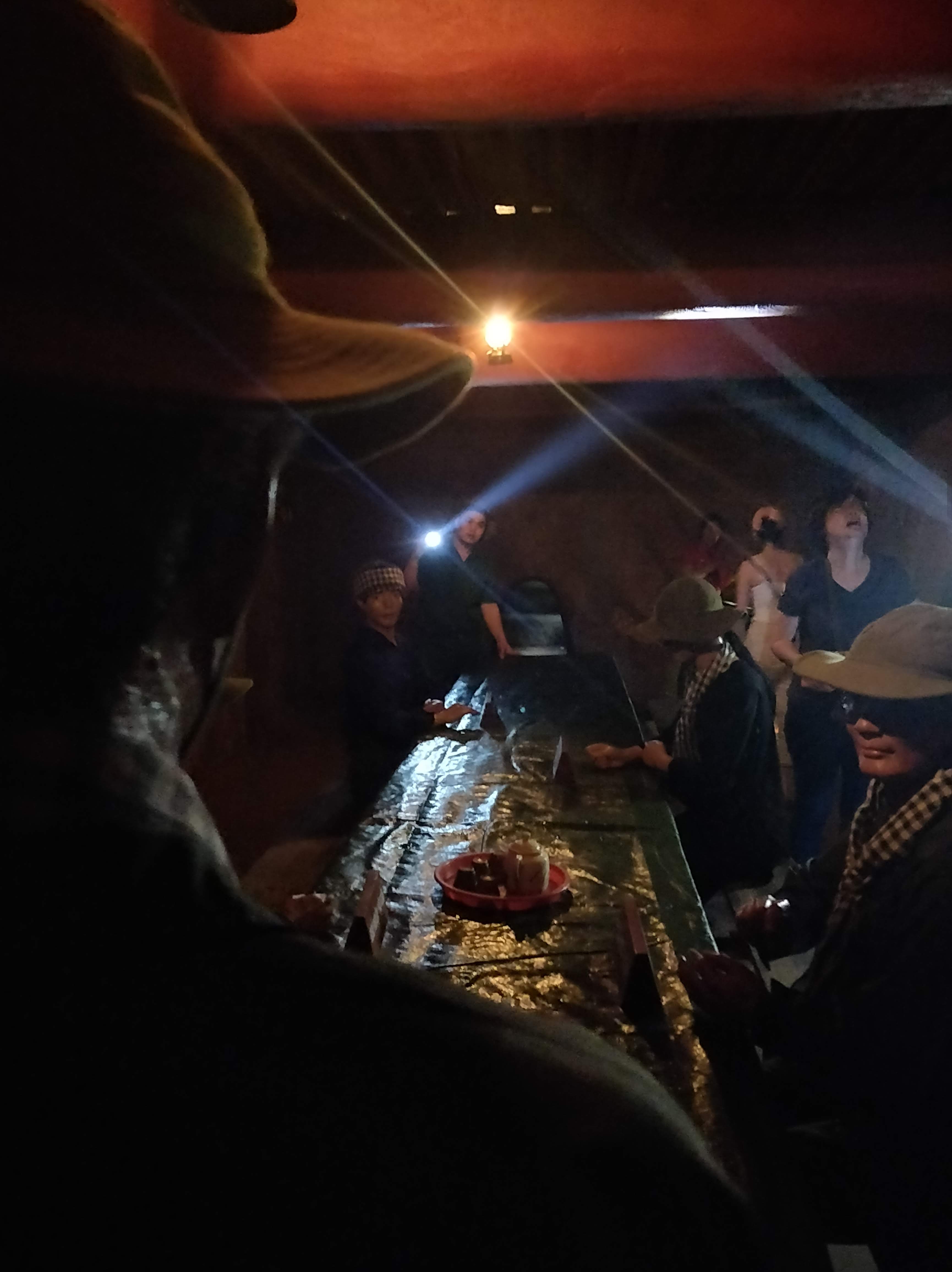 An underground room which was used by the guerrillas to plan their strategy