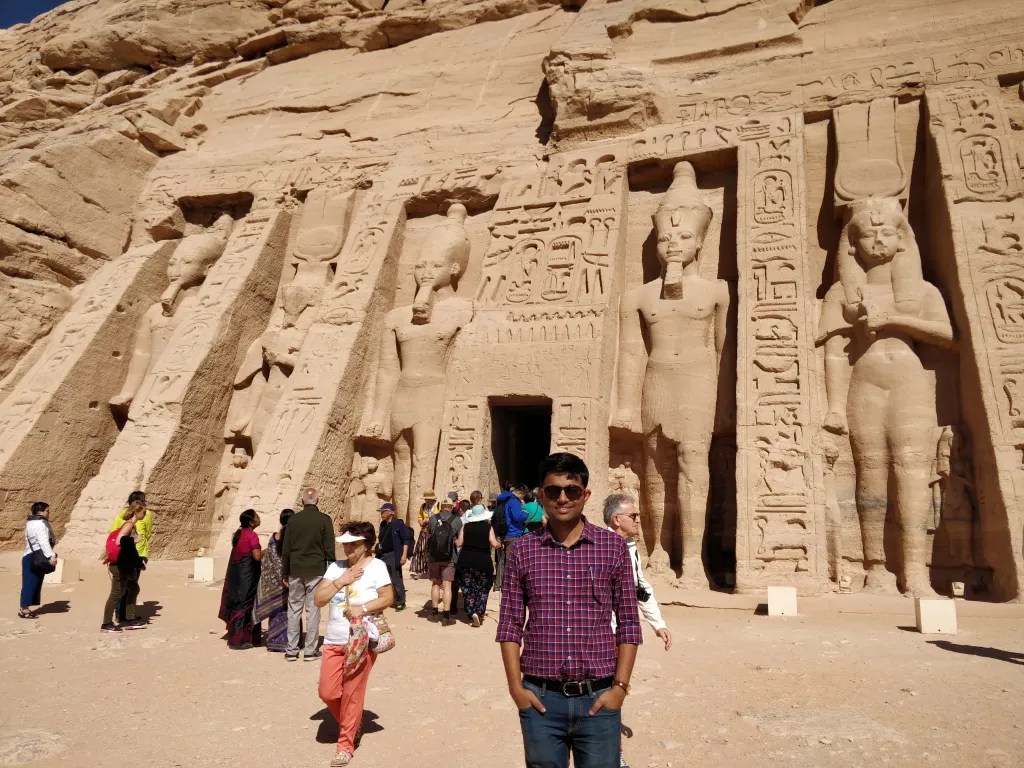 The second smaller temple at Abu Simbel