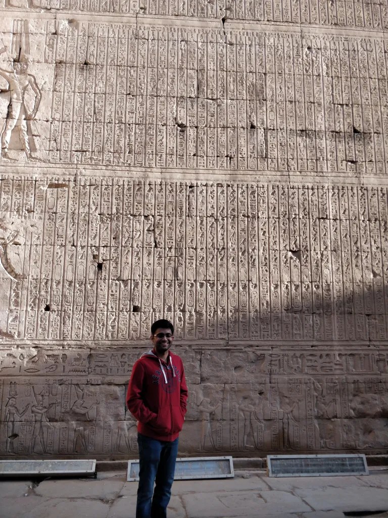 Temple wall full of inscriptions