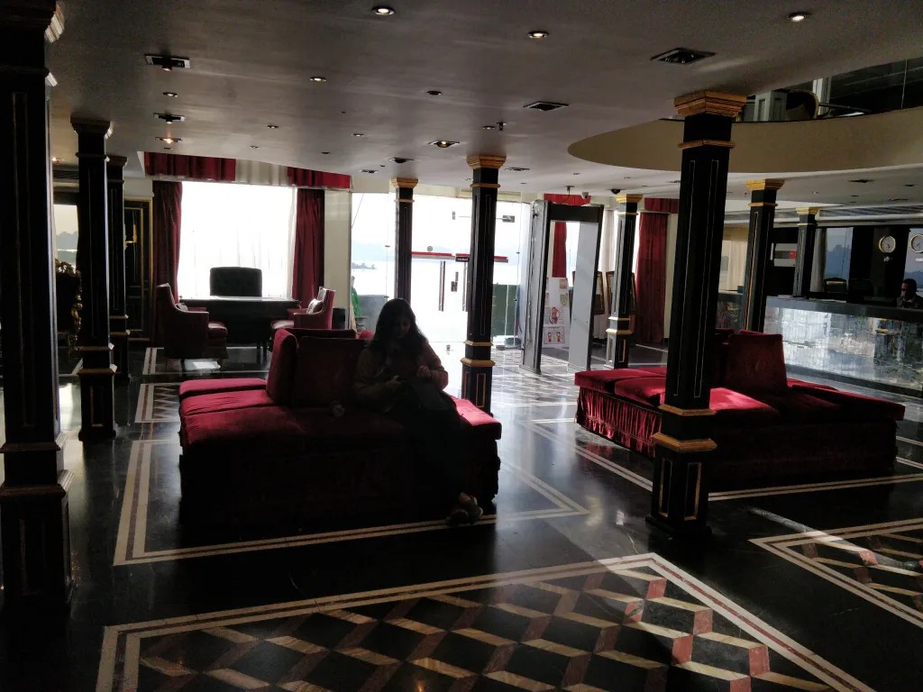 The lobby of Nile cruise ship in Egypt