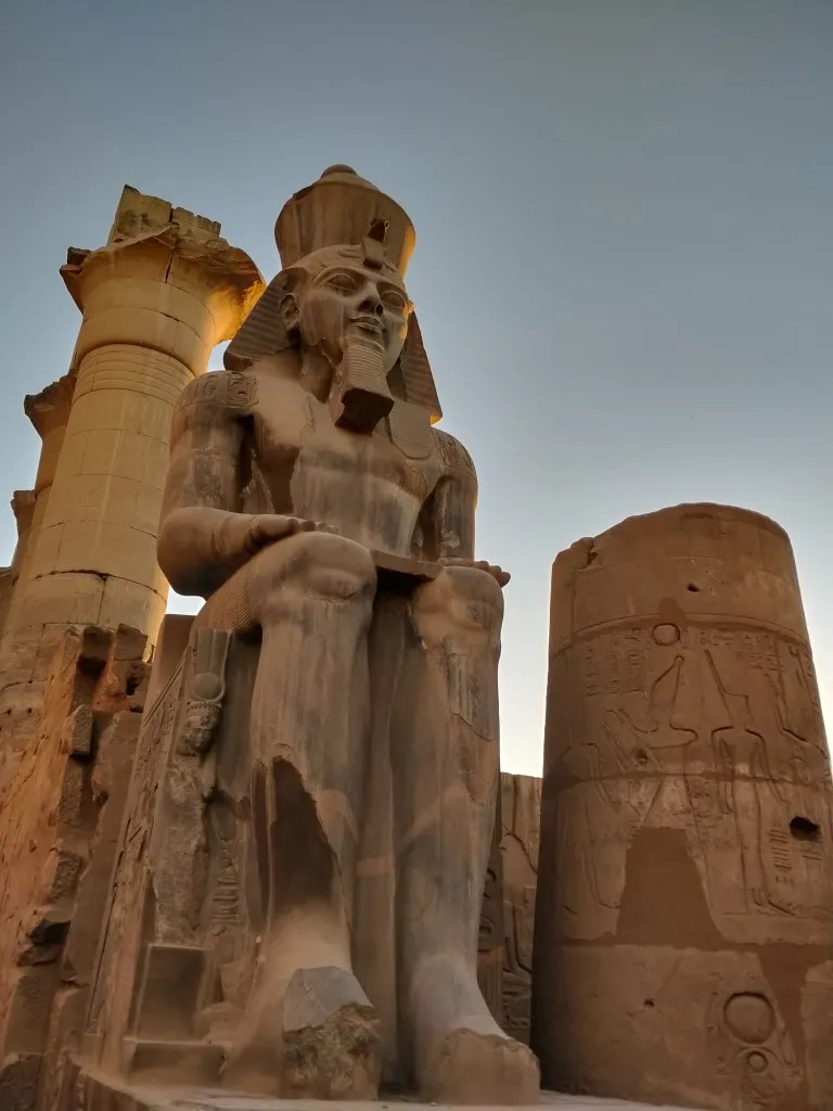 The statue of Ramses II at Luxor temple