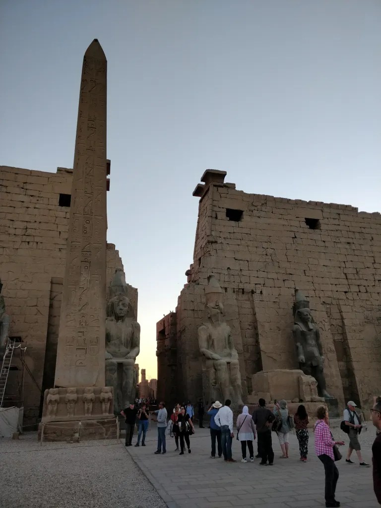 Obelisks from Luxor temple in Egypt, the original home of the obelisk in place de la concorde paris