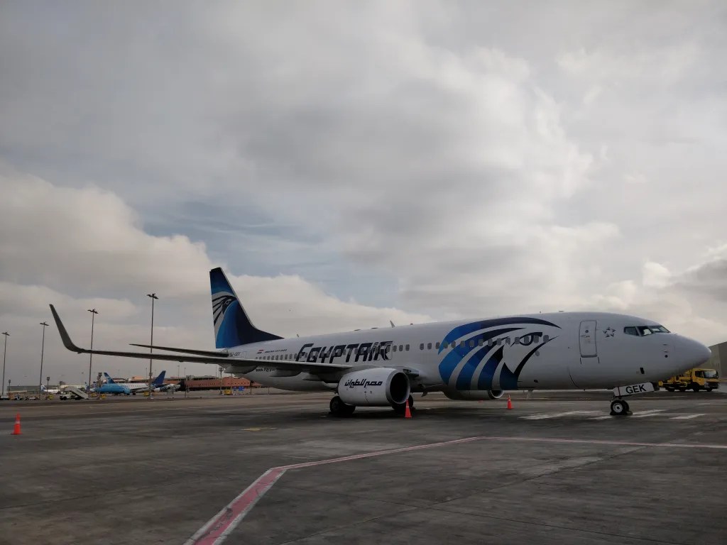 Our flight to Jordan on EgyptAir