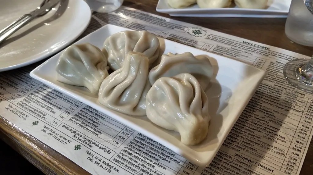 Khinkhali - soupy meat dumplings - Independence Day