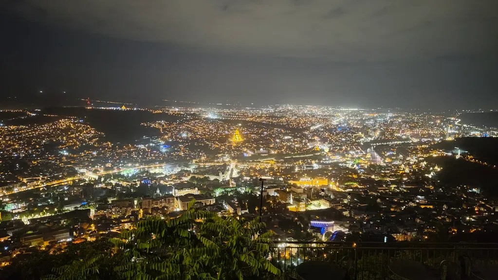 Night view of Tbilisi