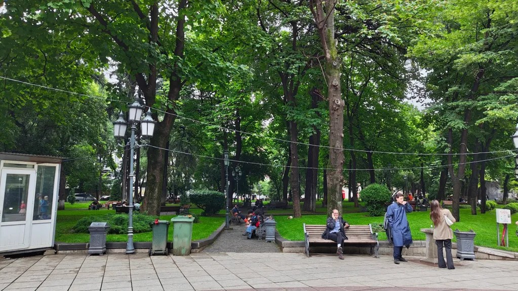 There are beautiful parks around the city of Tbilisi