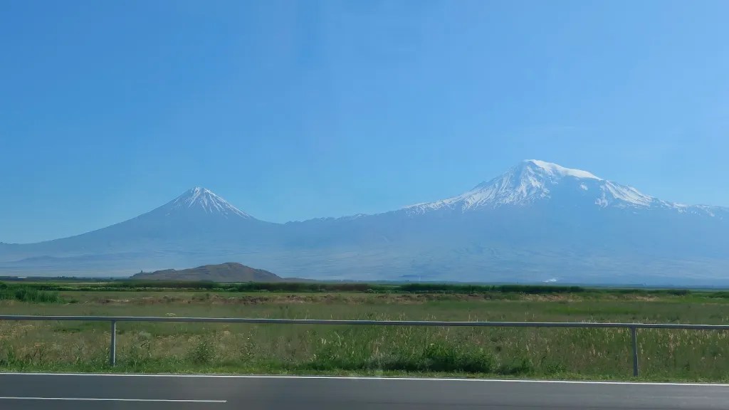 The little Ararat and Greater Ararat - they are actually in Turkey
