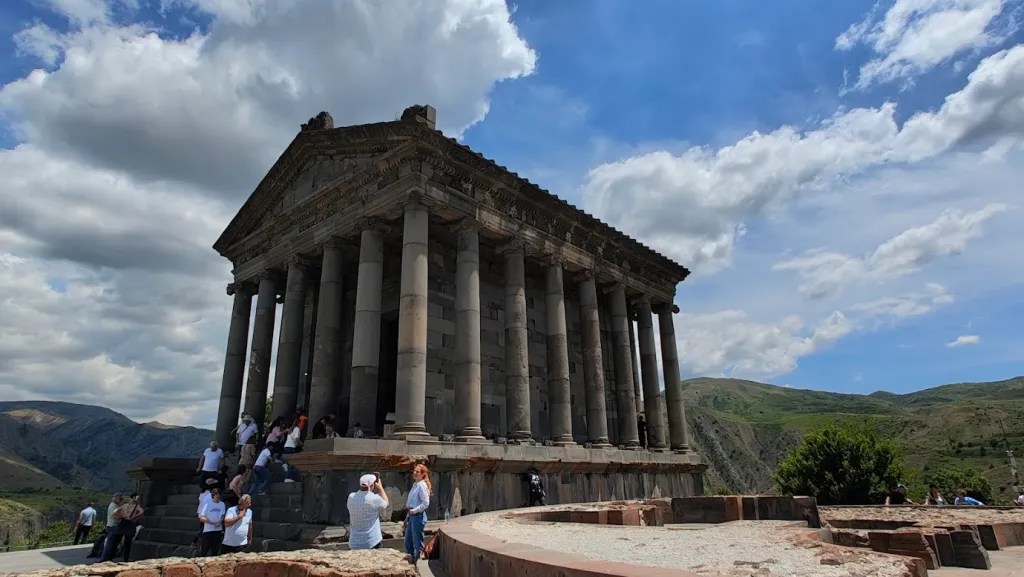 Garni temple the only Greco Roman structure - Armenia itinerary