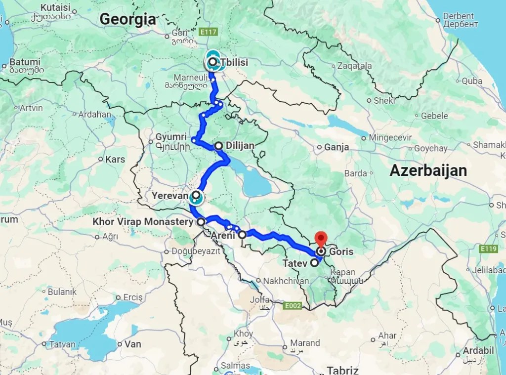 Our Armenia itinerary