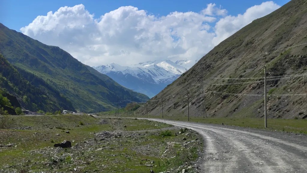 The dirt track just kept getting worse and we couldn't go all the way
