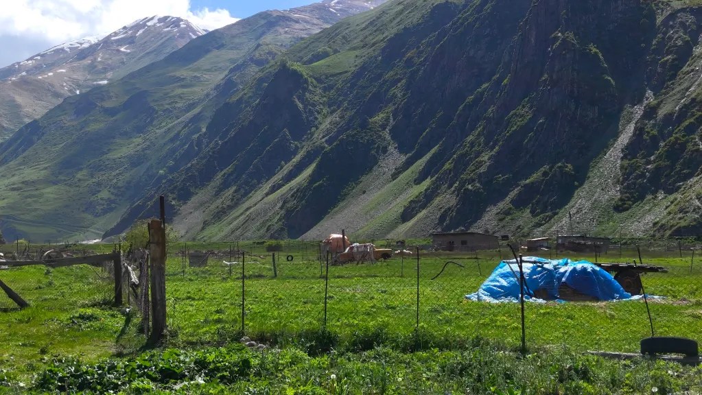 Difficult to put into words the feeling of being in such a place in Sno, Kazbegi, Georgia